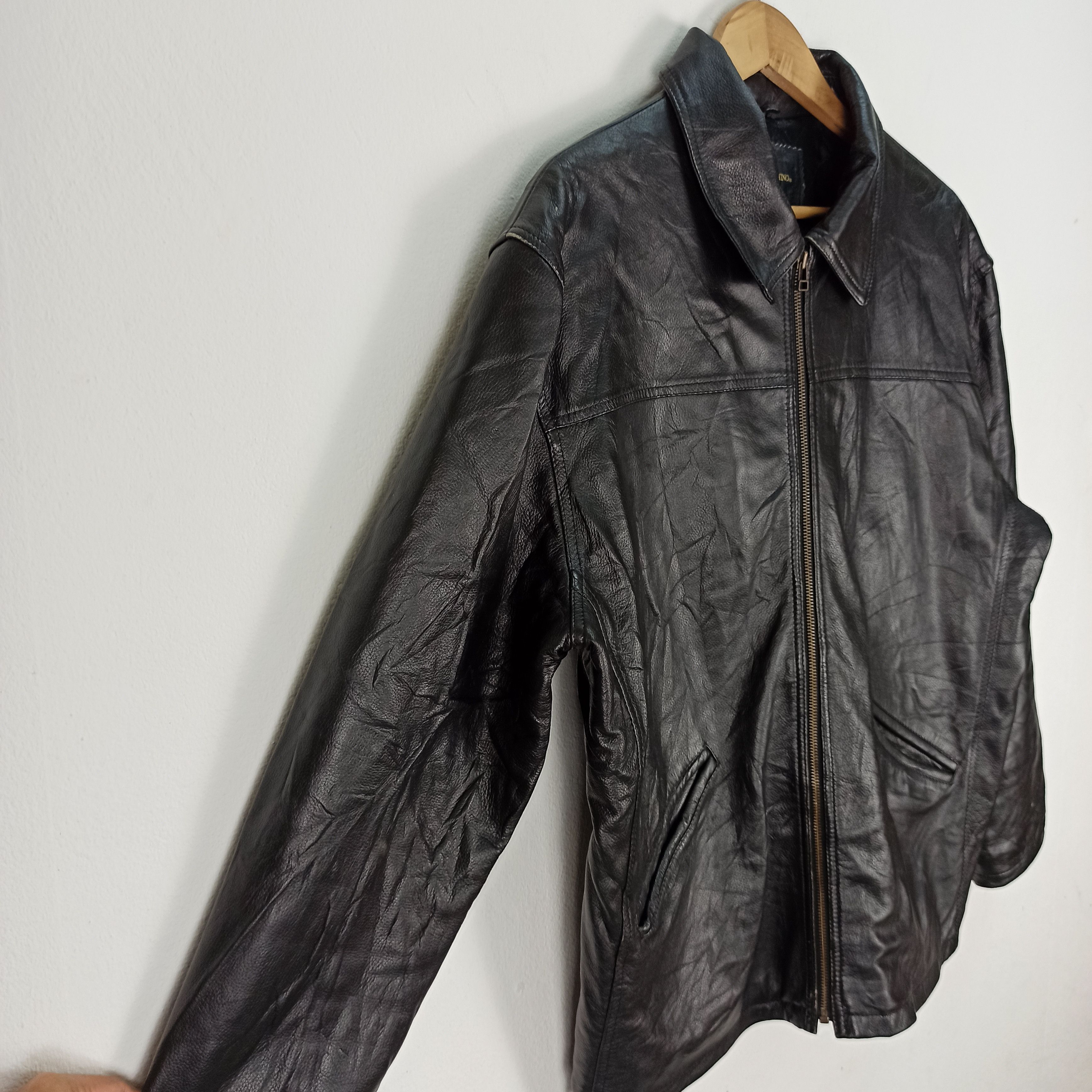 Gianni Valentino 🔥Rare🔥 Gianni Valentino Italy Leather Jacket Size US XL / EU 56 / 4 - 4 Thumbnail
