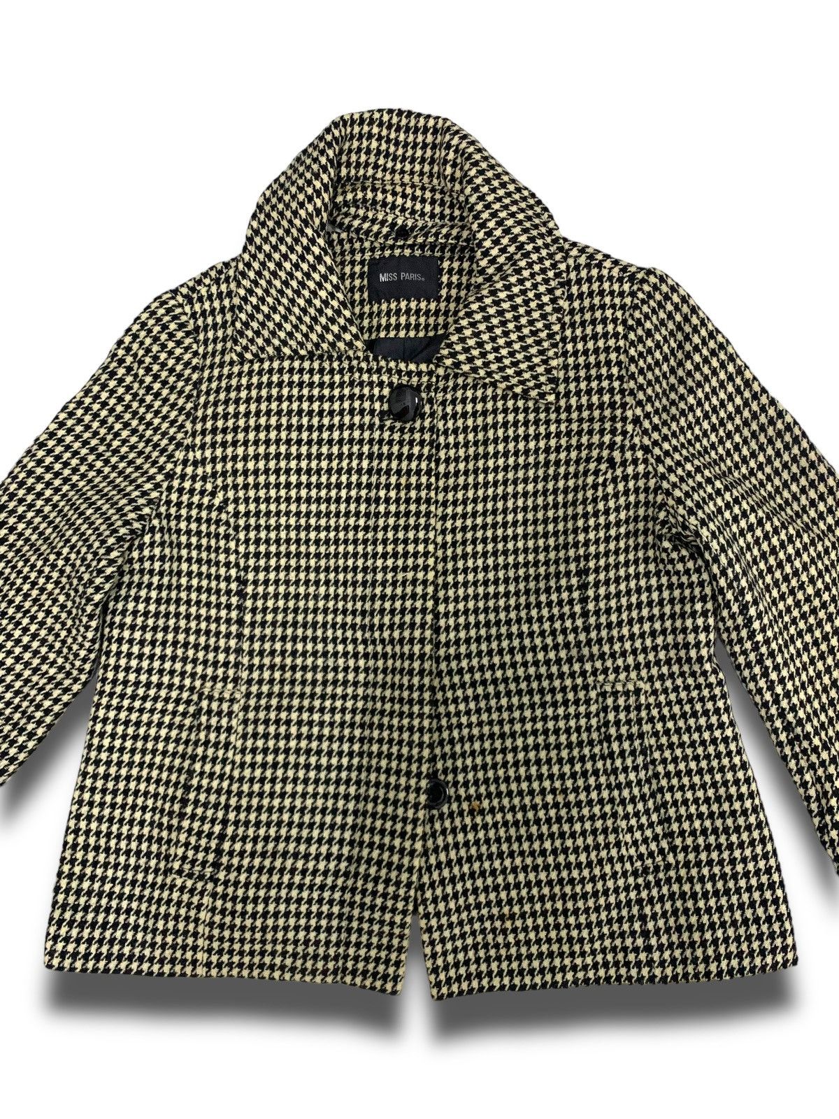 Designer Vintage 90s Paris Houndstooth Size S / US 4 / IT 40 - 1 Thumbnail