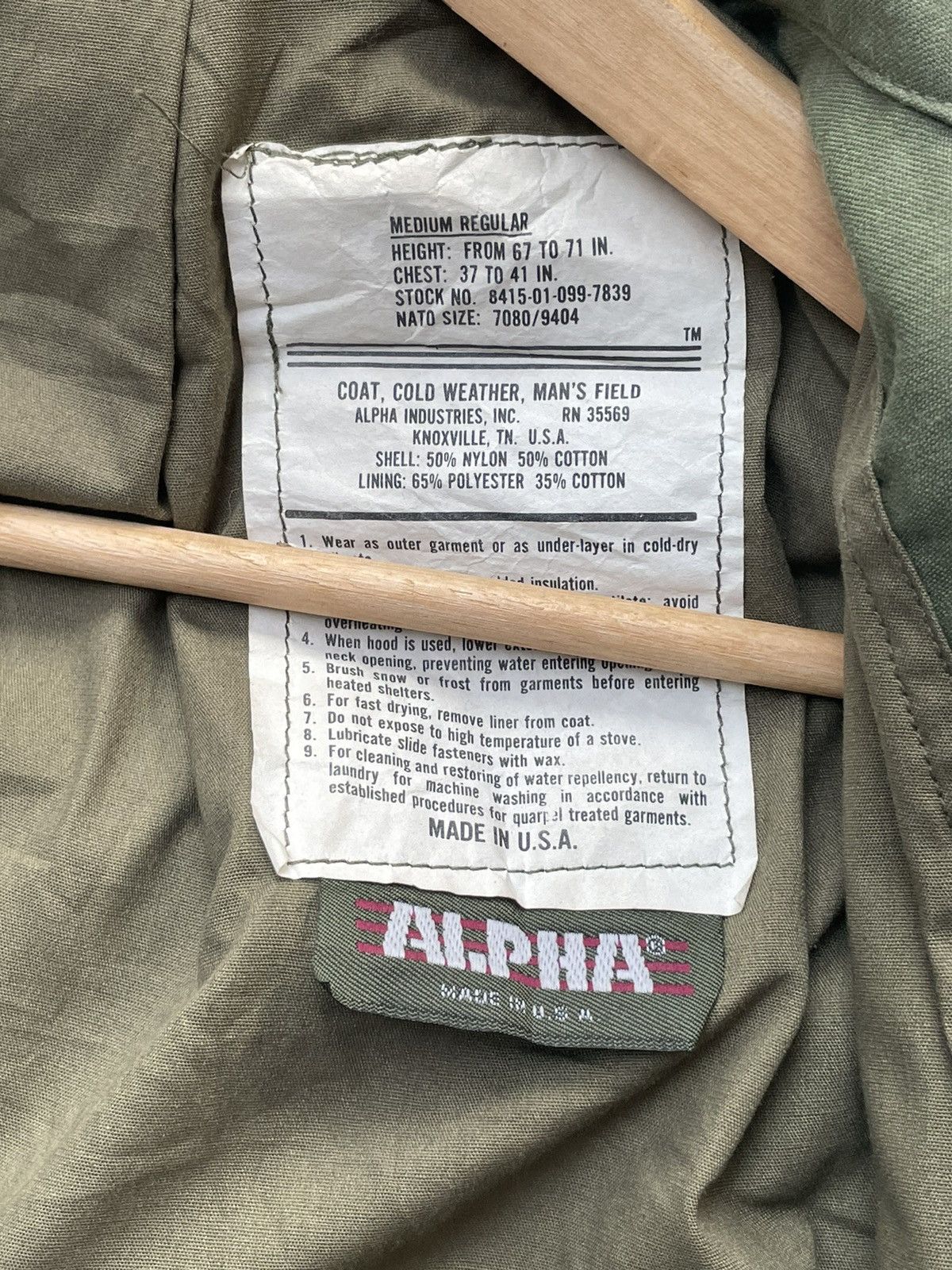 Alpha Industries × Vintage Vintage Alpha Industries M-65 Field Jacket Size US M / EU 48-50 / 2 - 11 Thumbnail