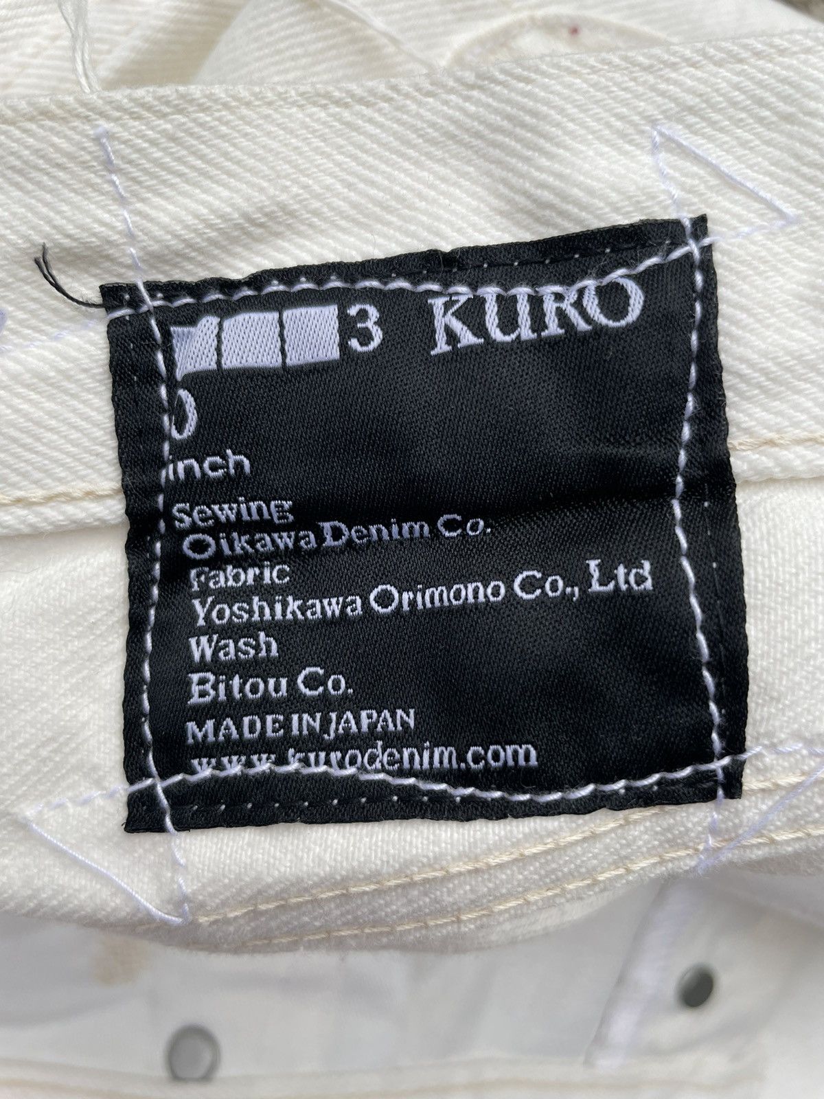 Japanese Brand × KURO Kuro Graphite Redline Selvedge Denim Size US 31 - 16 Thumbnail