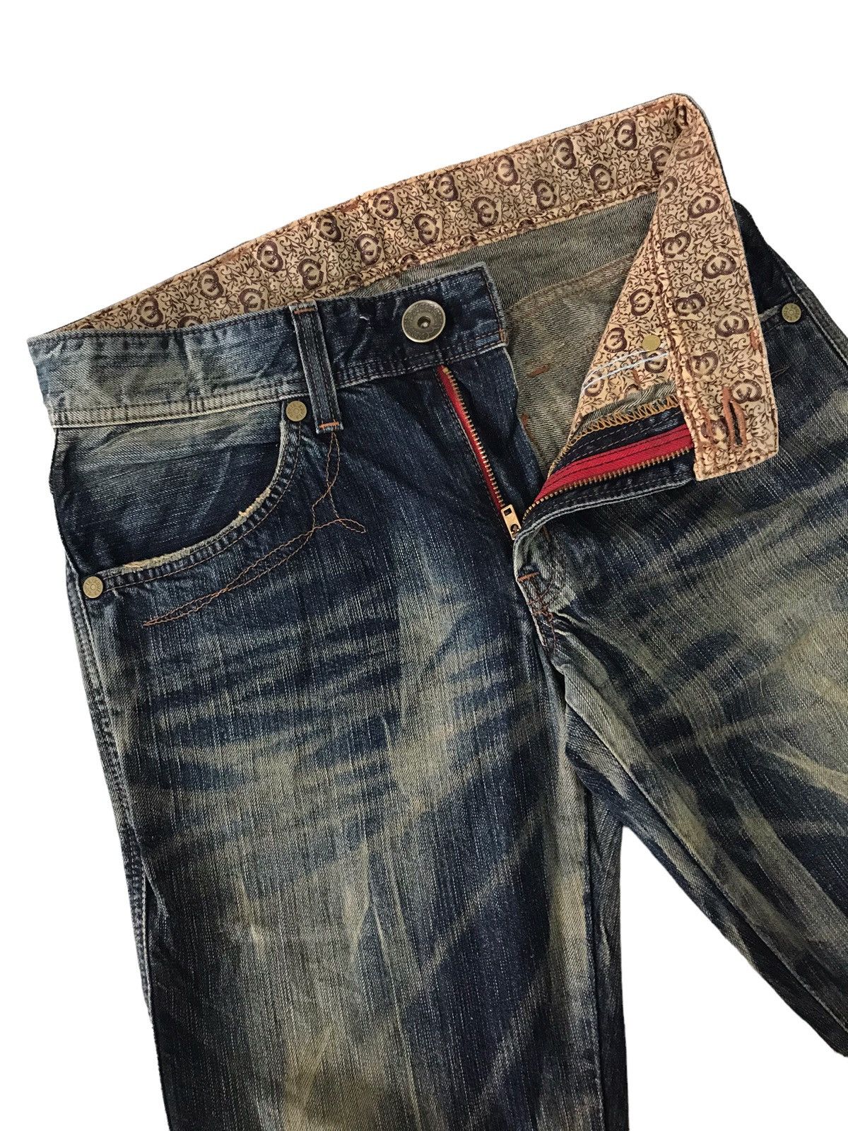 Edwin Acid Wash Vintage Edwin Blue Trip 503 Rusty Denim Pant⚡️ Size US 31 - 10 Thumbnail