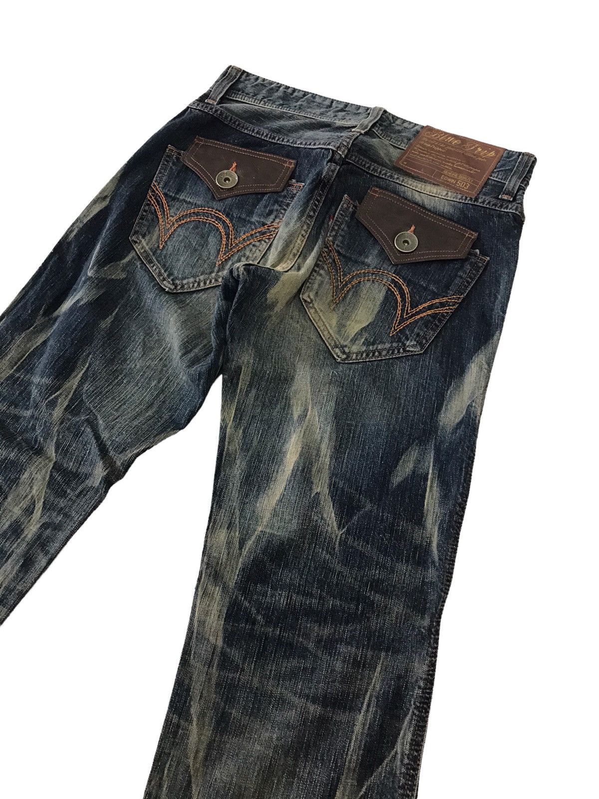 Edwin Acid Wash Vintage Edwin Blue Trip 503 Rusty Denim Pant⚡️ Size US 31 - 15 Thumbnail