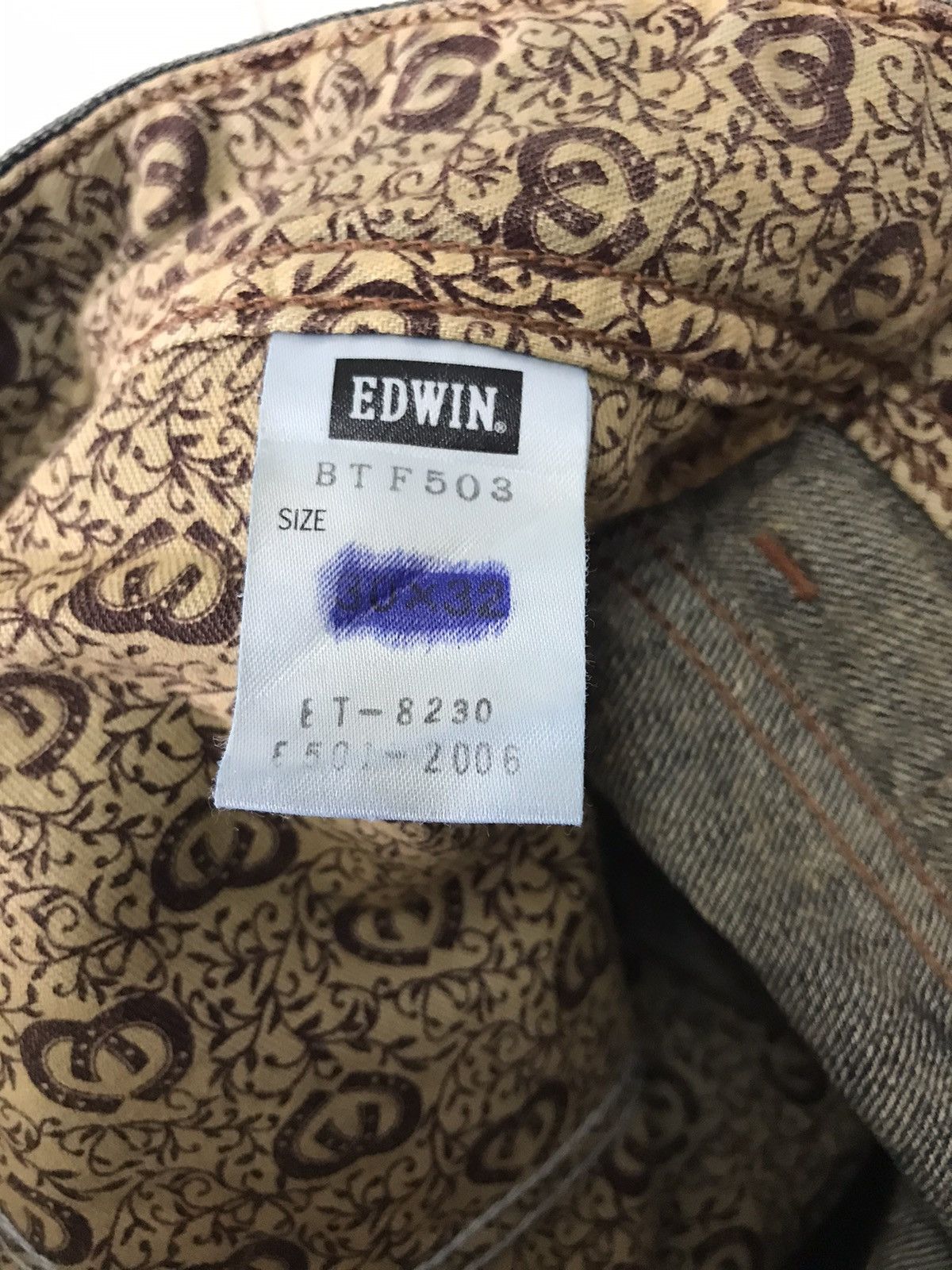 Edwin Acid Wash Vintage Edwin Blue Trip 503 Rusty Denim Pant⚡️ Size US 31 - 19 Thumbnail