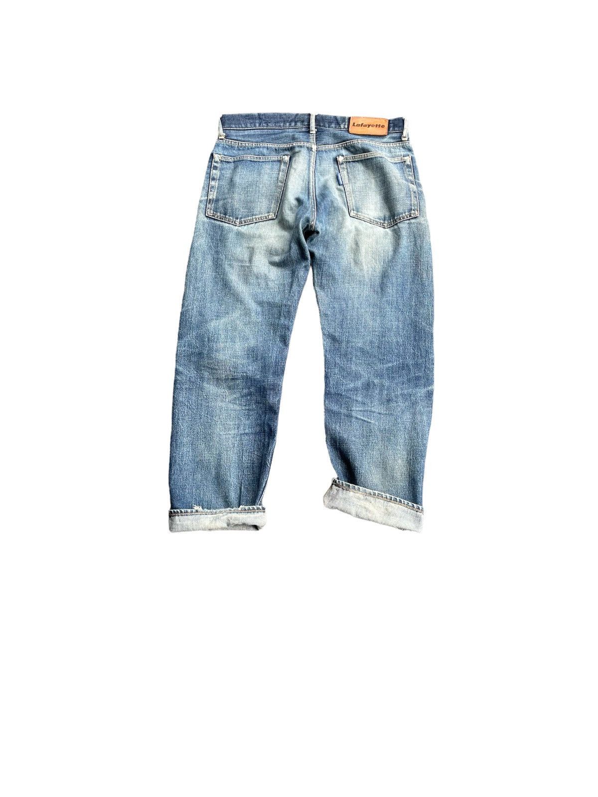 Lafayette 148 × Vintage Vintage Lafayette Aging Distressed Selvedge Denim Size US 33 - 9 Thumbnail