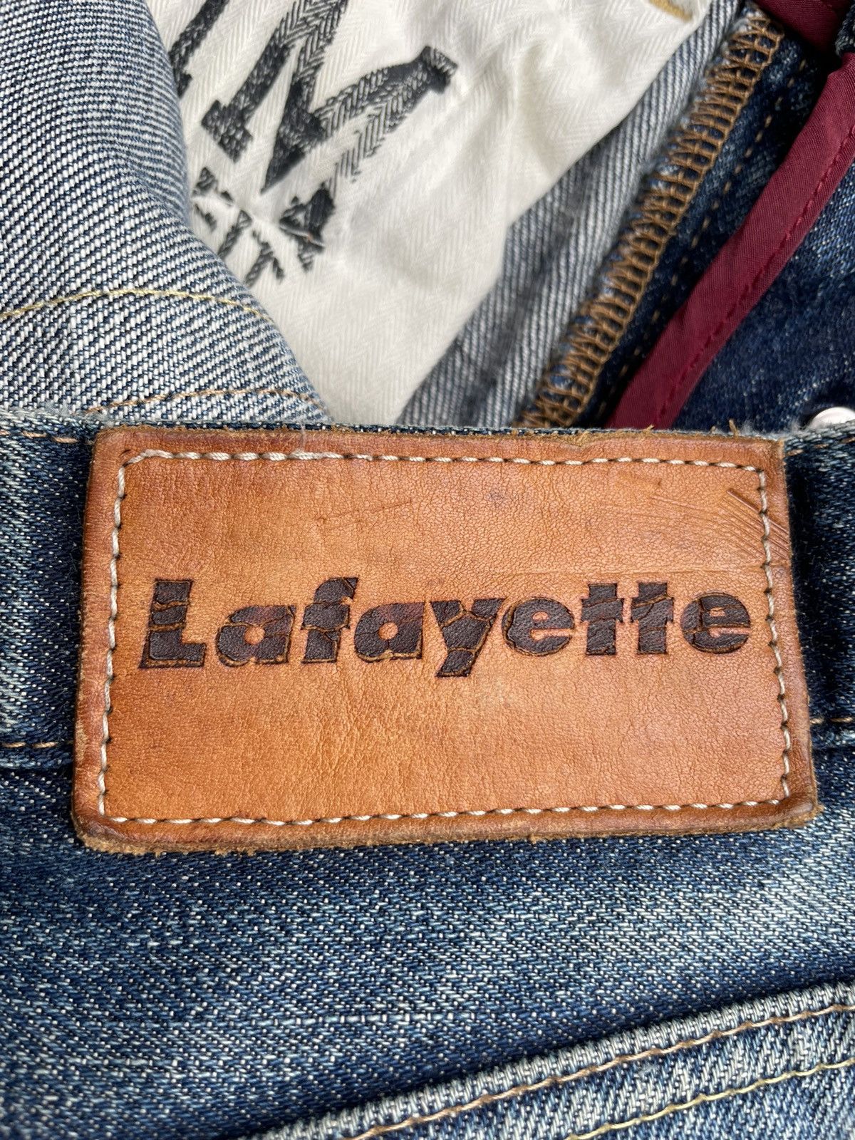 Lafayette 148 × Vintage Vintage Lafayette Aging Distressed Selvedge Denim Size US 33 - 15 Thumbnail