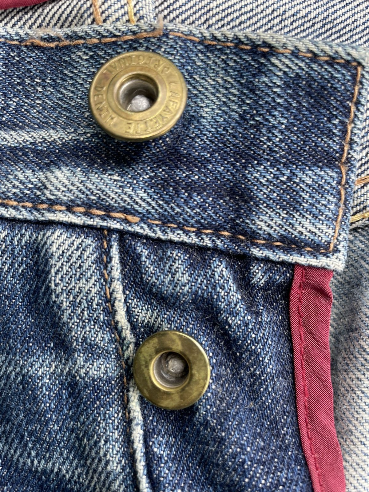 Lafayette 148 × Vintage Vintage Lafayette Aging Distressed Selvedge Denim Size US 33 - 21 Thumbnail