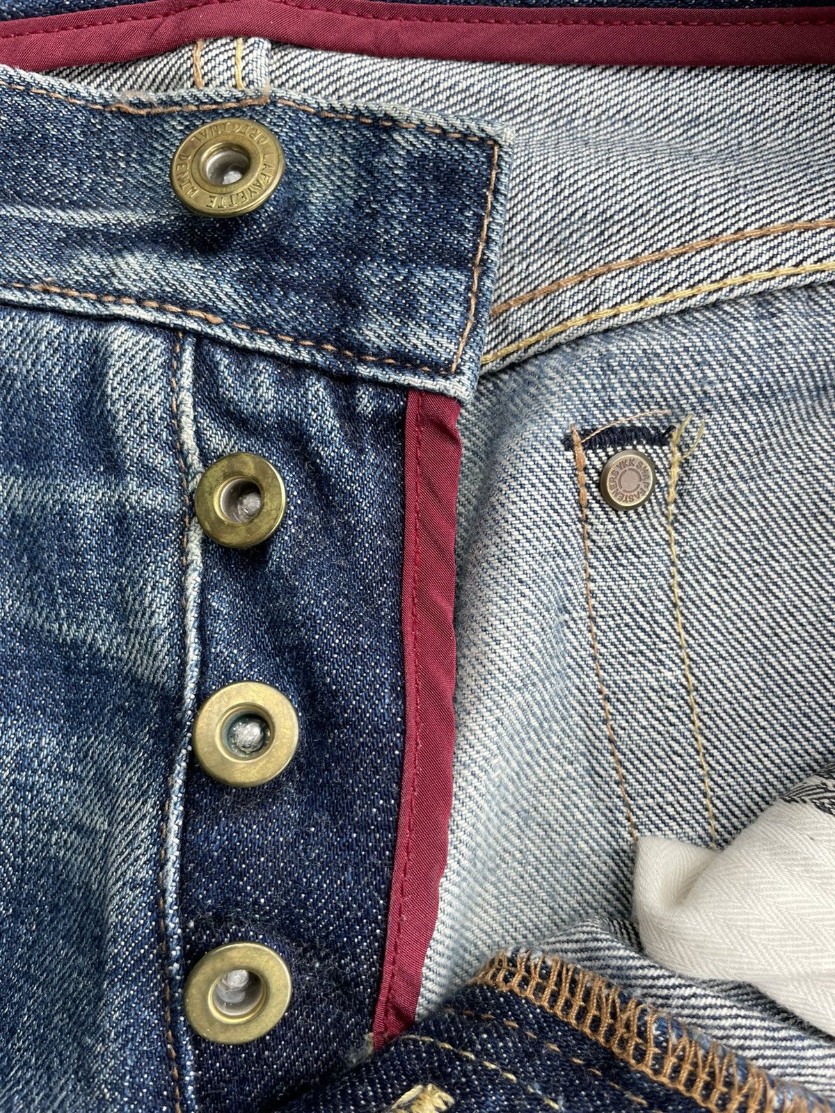 Lafayette 148 × Vintage Vintage Lafayette Aging Distressed Selvedge Denim Size US 33 - 22 Thumbnail