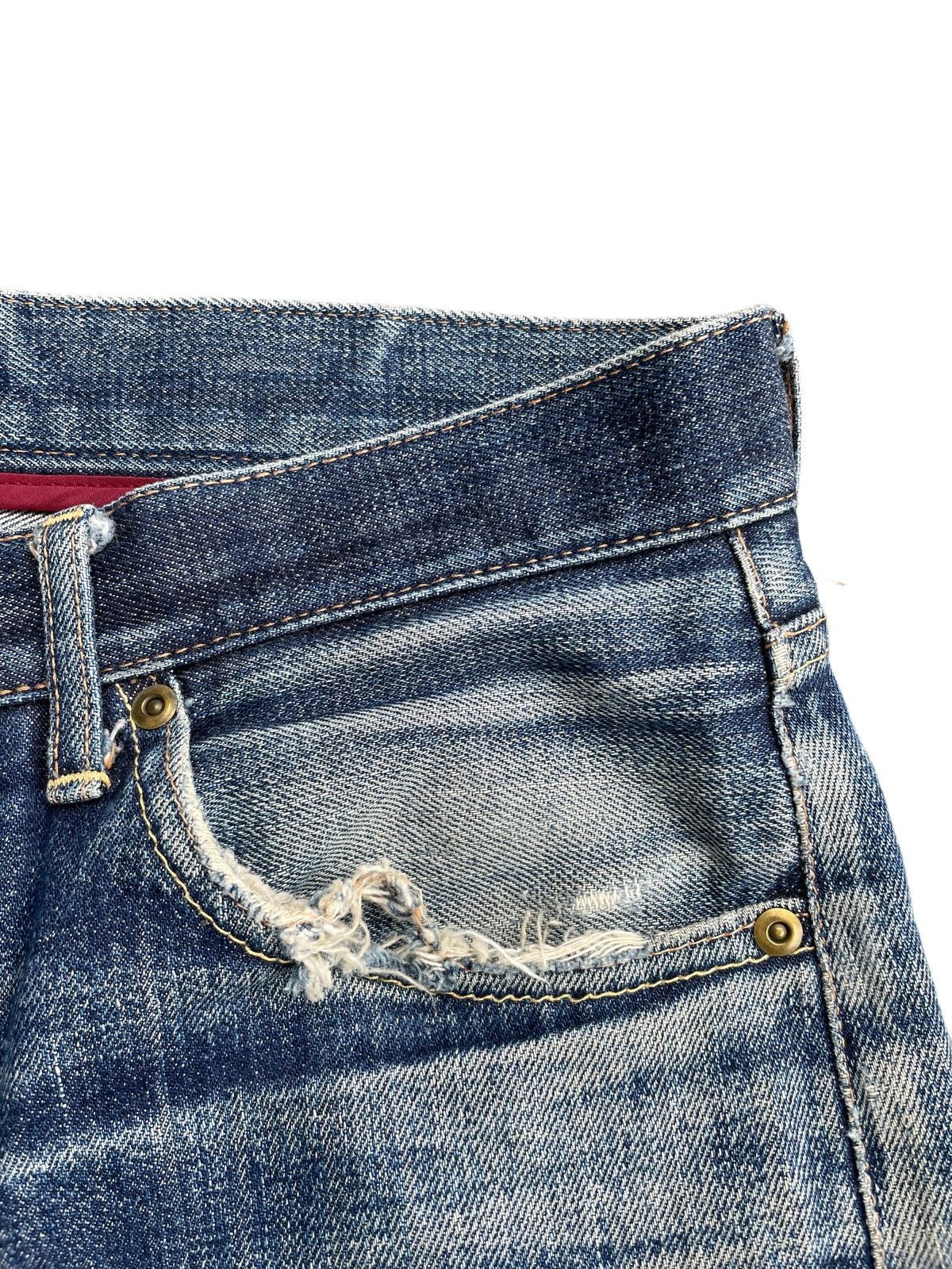 Lafayette 148 × Vintage Vintage Lafayette Aging Distressed Selvedge Denim Size US 33 - 7 Thumbnail