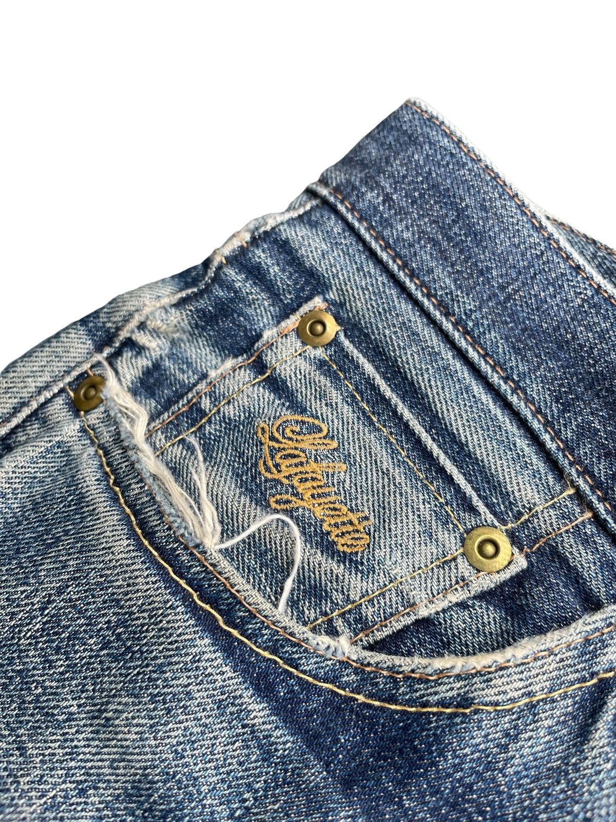 Lafayette 148 × Vintage Vintage Lafayette Aging Distressed Selvedge Denim Size US 33 - 8 Thumbnail