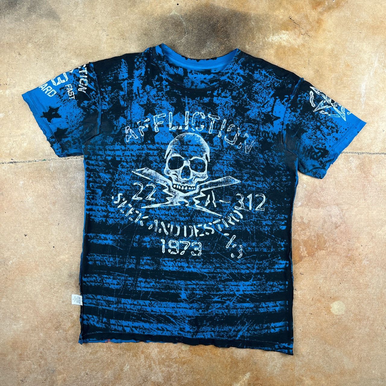 Affliction Really Cool Y2k Reversible Affliction Graphic Tee | Grailed