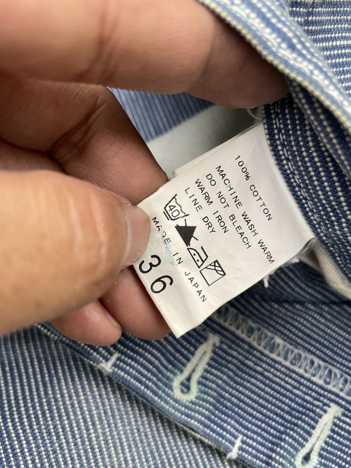 Japanese Brand Wabash Vintage Workers Denim Size US 31 - 13 Thumbnail