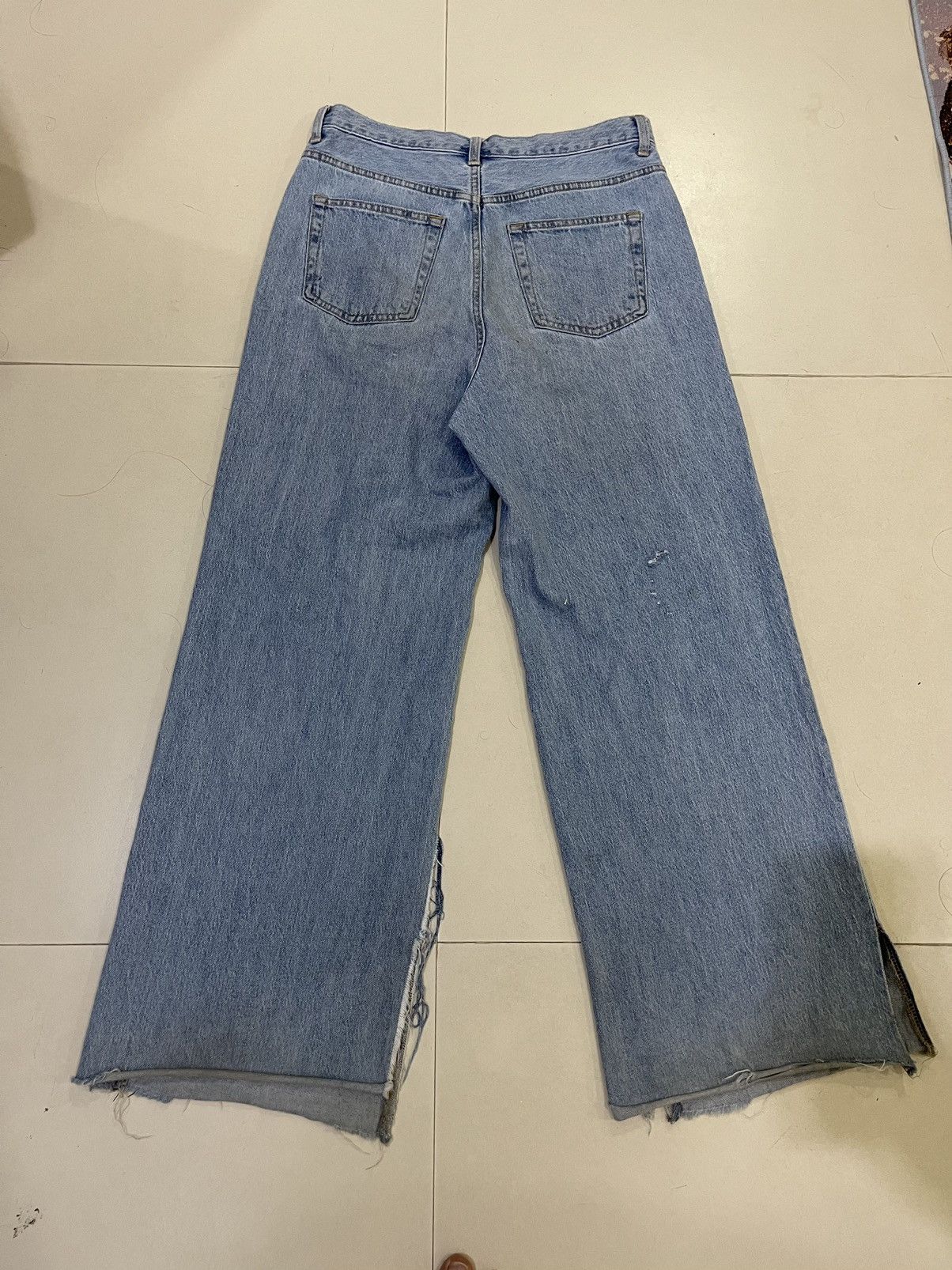 GU ❌SUMMER SALE❌BAGGY FLARE JNCO INSPIRED STYLE JEANS WIDE LEG Size US 31 - 4 Thumbnail