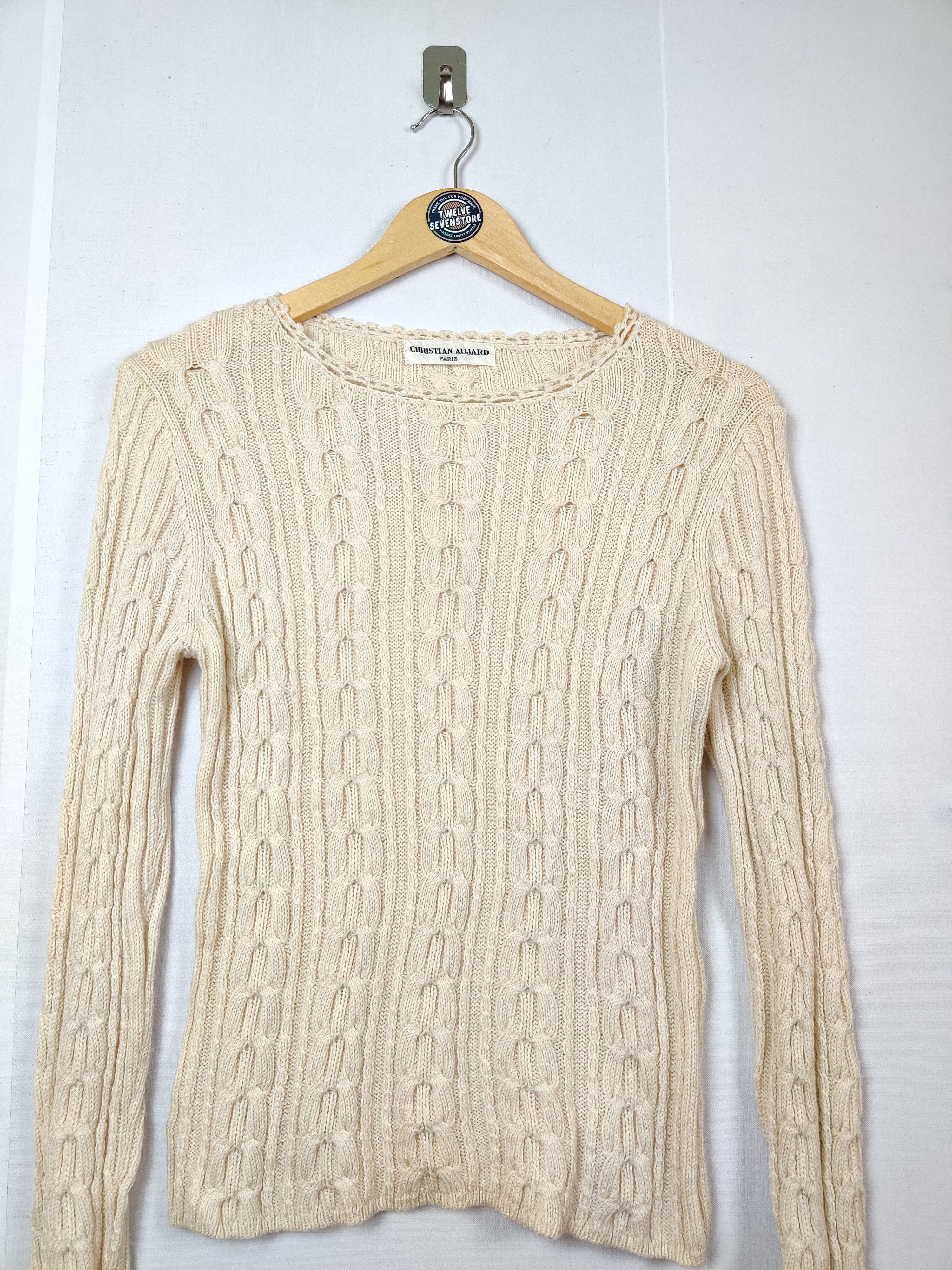 Japanese Brand Vintage Christian Aujard Paris Knit Sweater Size US M / EU 48-50 / 2 - 3 Thumbnail