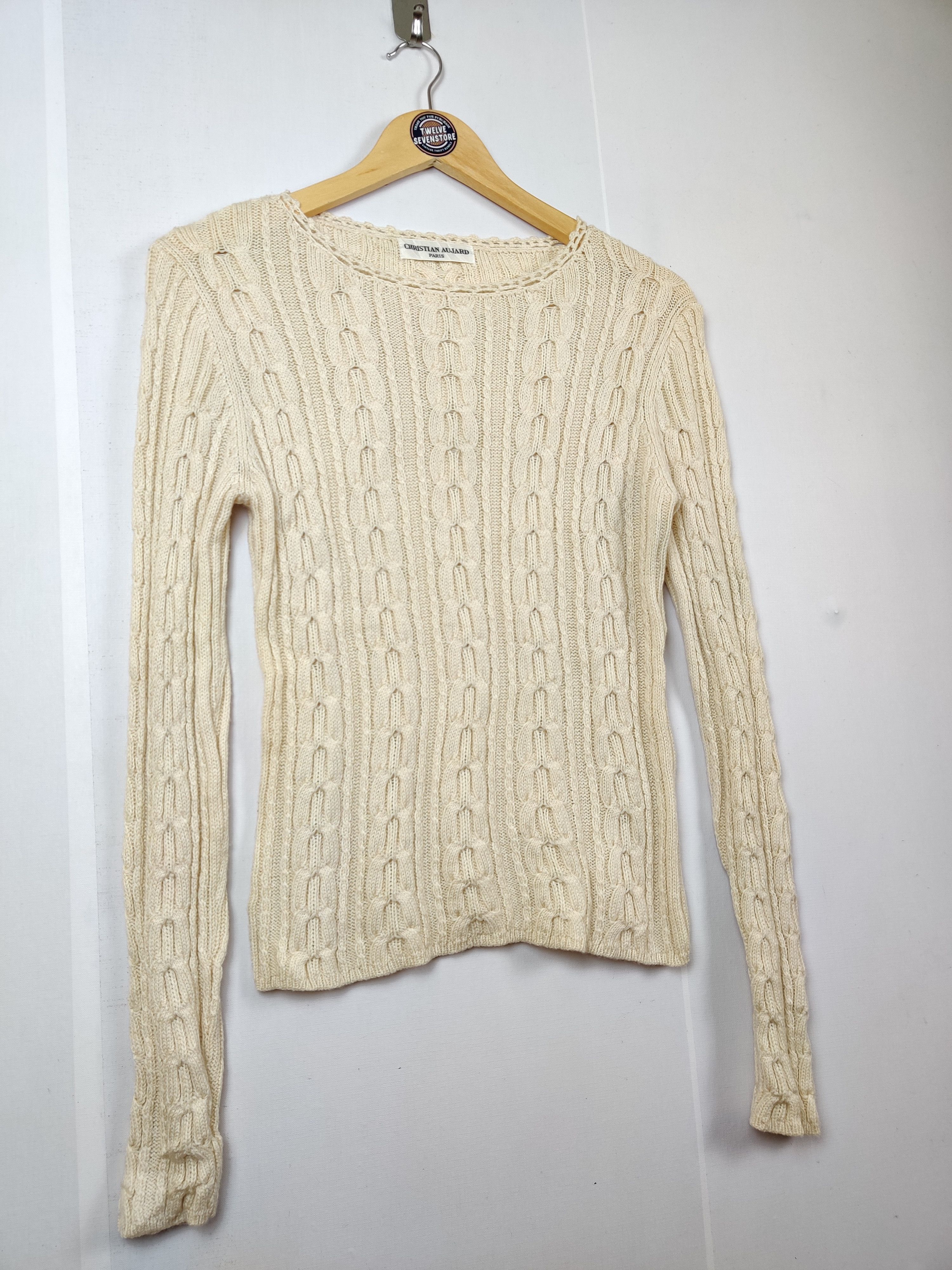 Japanese Brand Vintage Christian Aujard Paris Knit Sweater Size US M / EU 48-50 / 2 - 5 Thumbnail