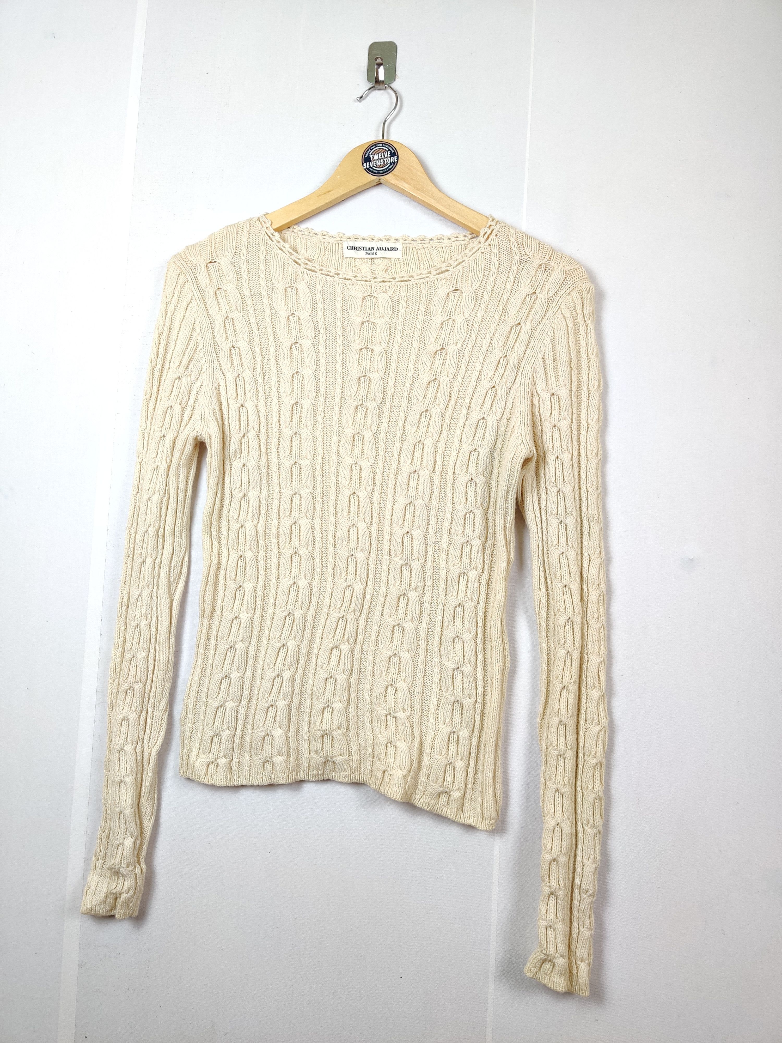 Japanese Brand Vintage Christian Aujard Paris Knit Sweater Size US M / EU 48-50 / 2 - 2 Thumbnail