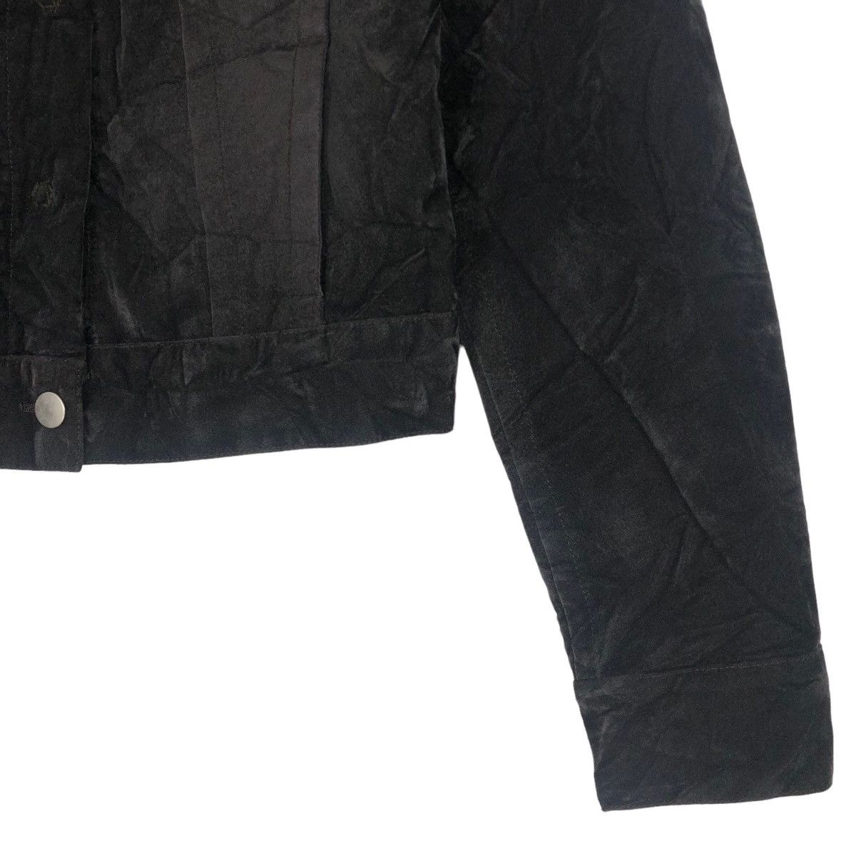 Maison Margiela Maison Margiela FW97 Artisanal Black Painted Velvet Jacket Size S / US 4 / IT 40 - 6 Thumbnail