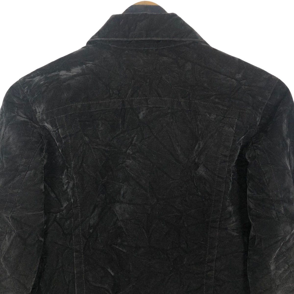 Maison Margiela Maison Margiela FW97 Artisanal Black Painted Velvet Jacket Size S / US 4 / IT 40 - 15 Thumbnail