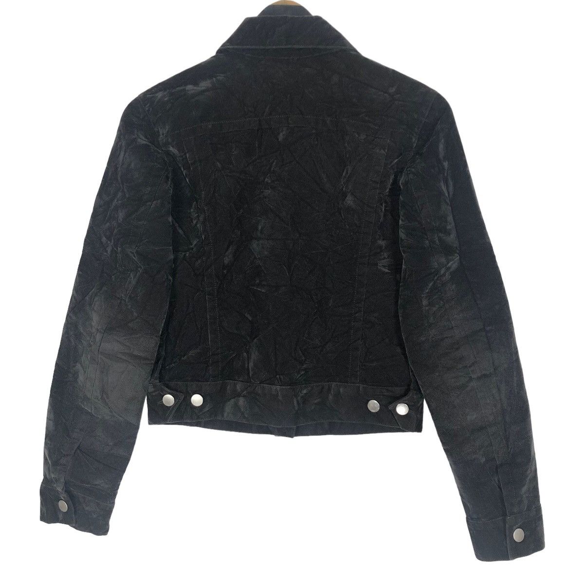 Maison Margiela Maison Margiela FW97 Artisanal Black Painted Velvet Jacket Size S / US 4 / IT 40 - 14 Thumbnail