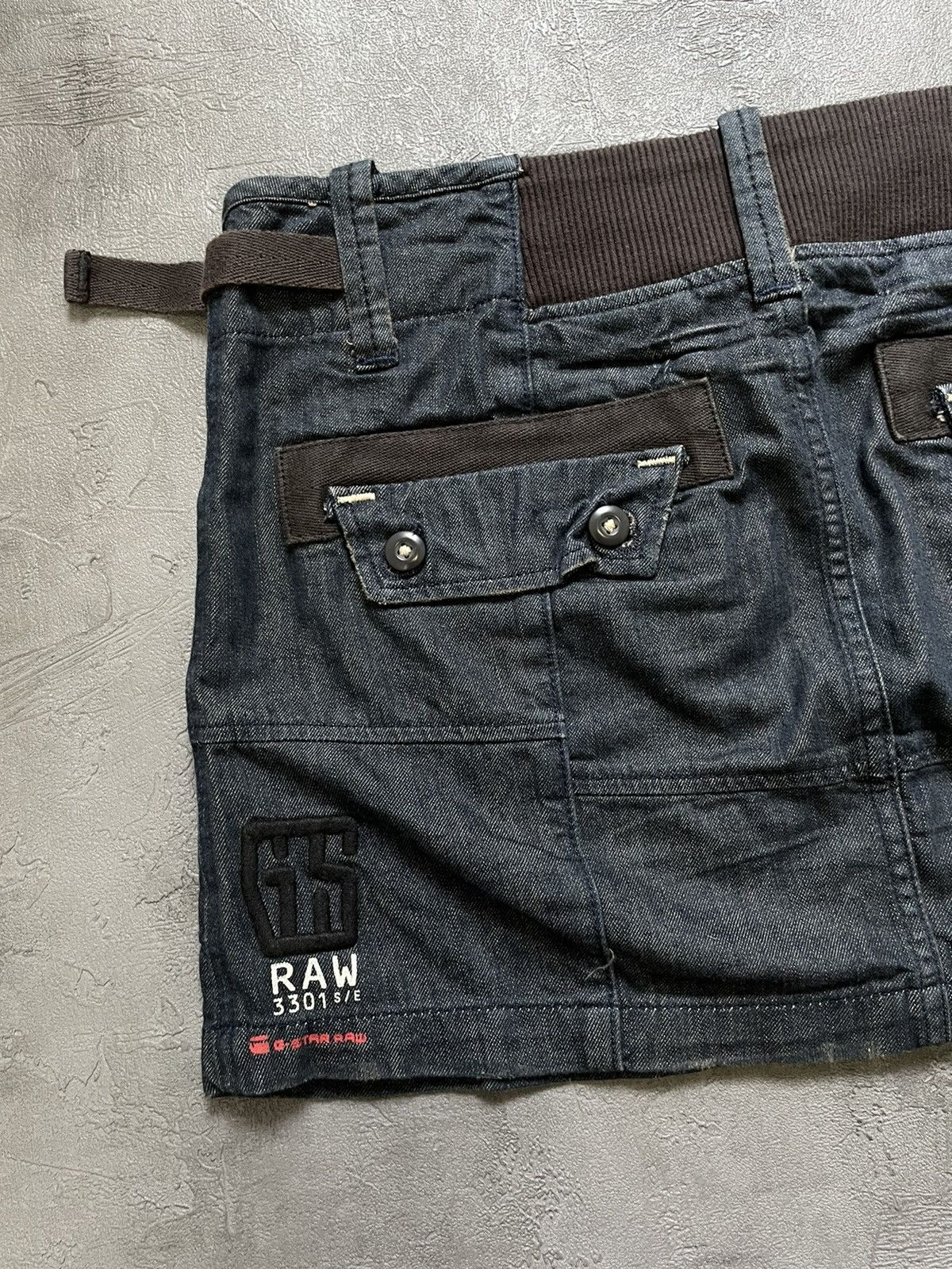G-Star × Vintage Vintage Raw g star denim mini skirt Size 27" / US 4 / IT 40 - 6 Thumbnail