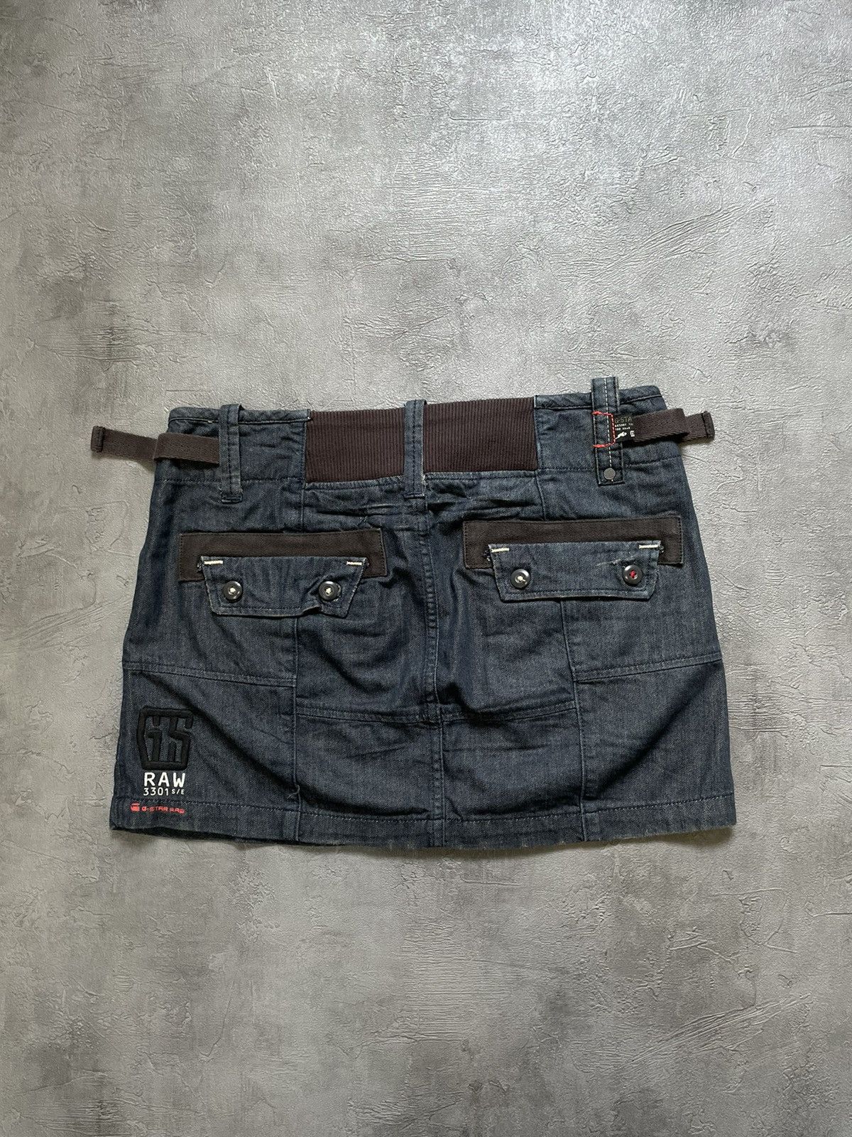 G-Star × Vintage Vintage Raw g star denim mini skirt Size 27" / US 4 / IT 40 - 4 Thumbnail