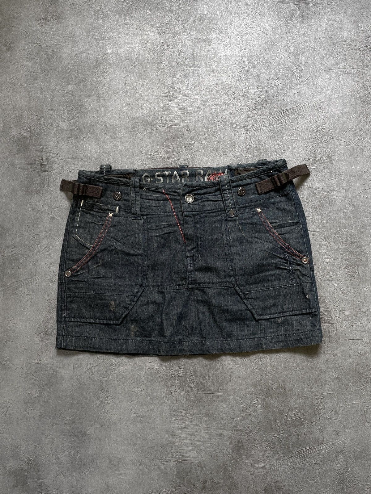 G-Star × Vintage Vintage Raw g star denim mini skirt Size 27" / US 4 / IT 40 - 1 Thumbnail