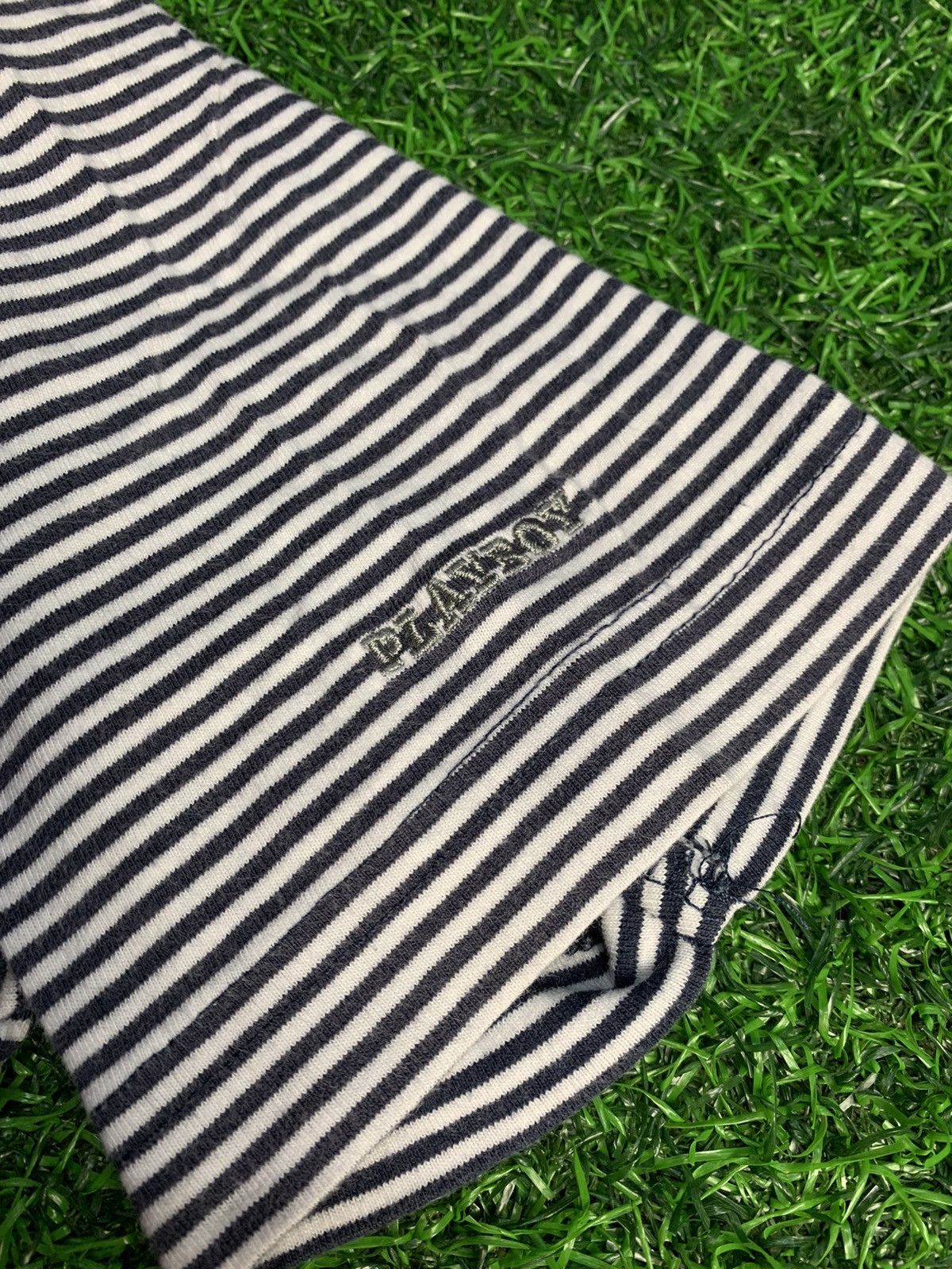 Playboy Vintage Playboy Striped Pocket Tee Size US M / EU 48-50 / 2 - 3 Thumbnail