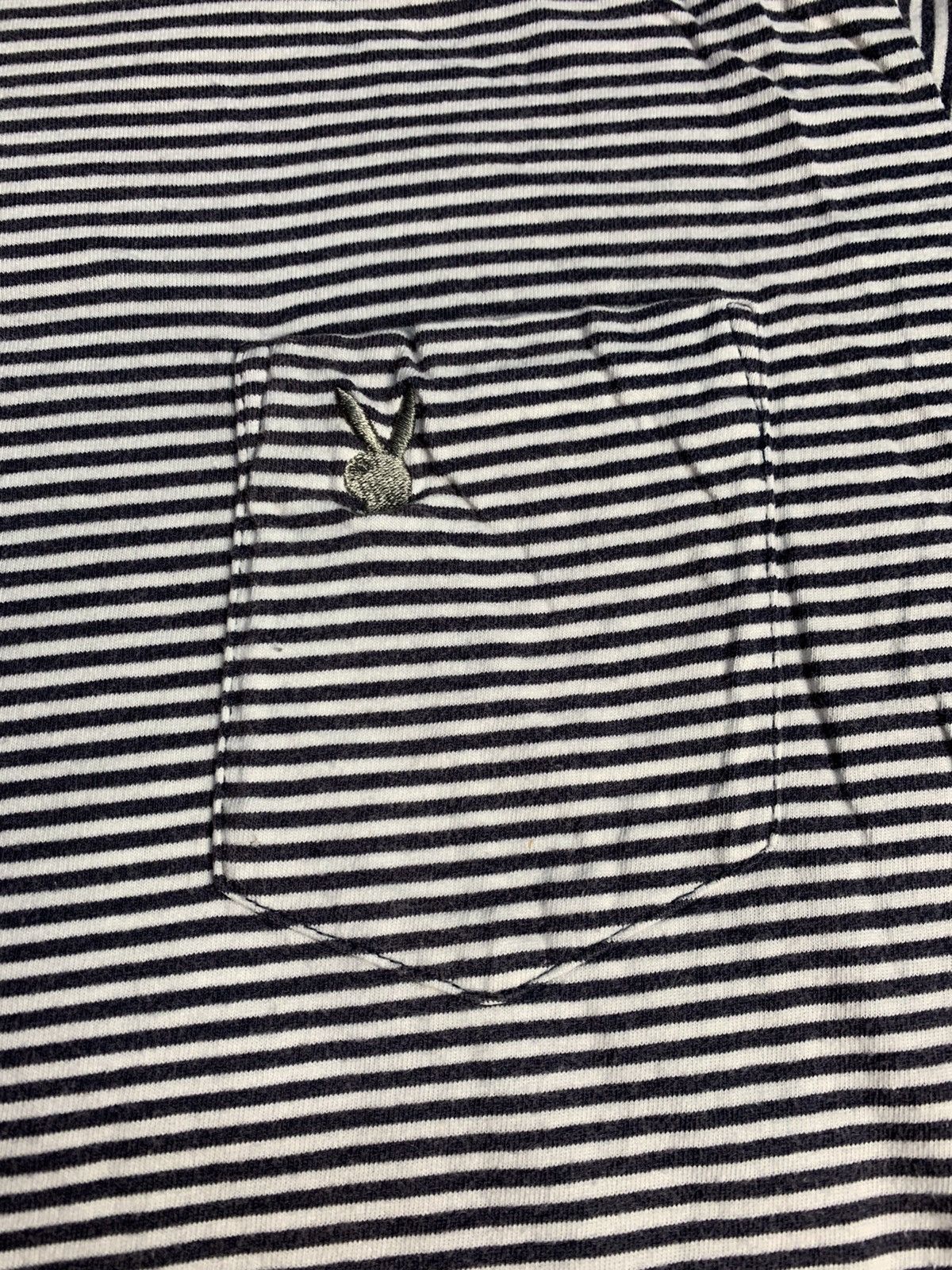 Playboy Vintage Playboy Striped Pocket Tee Size US M / EU 48-50 / 2 - 2 Thumbnail