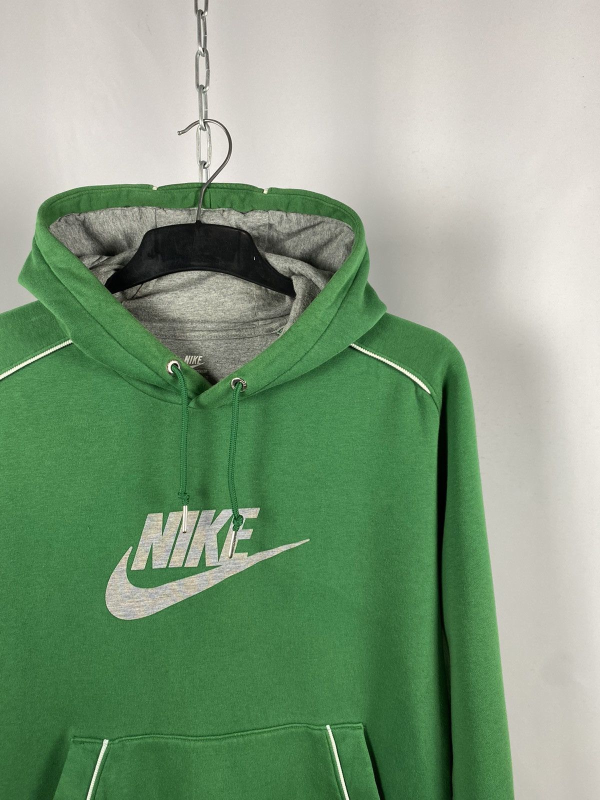 Nike Nike hoodie big logo swoosh green size M Size US M / EU 48-50 / 2 - 2 Thumbnail