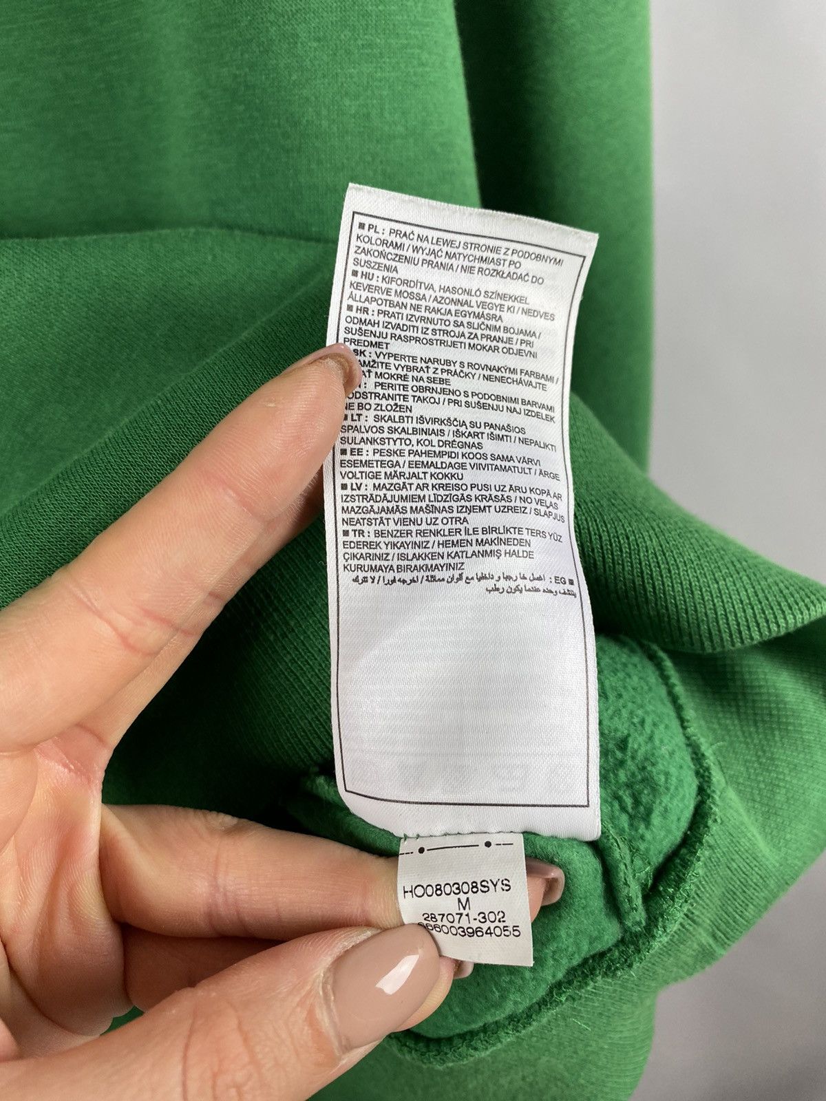 Nike Nike hoodie big logo swoosh green size M Size US M / EU 48-50 / 2 - 4 Thumbnail