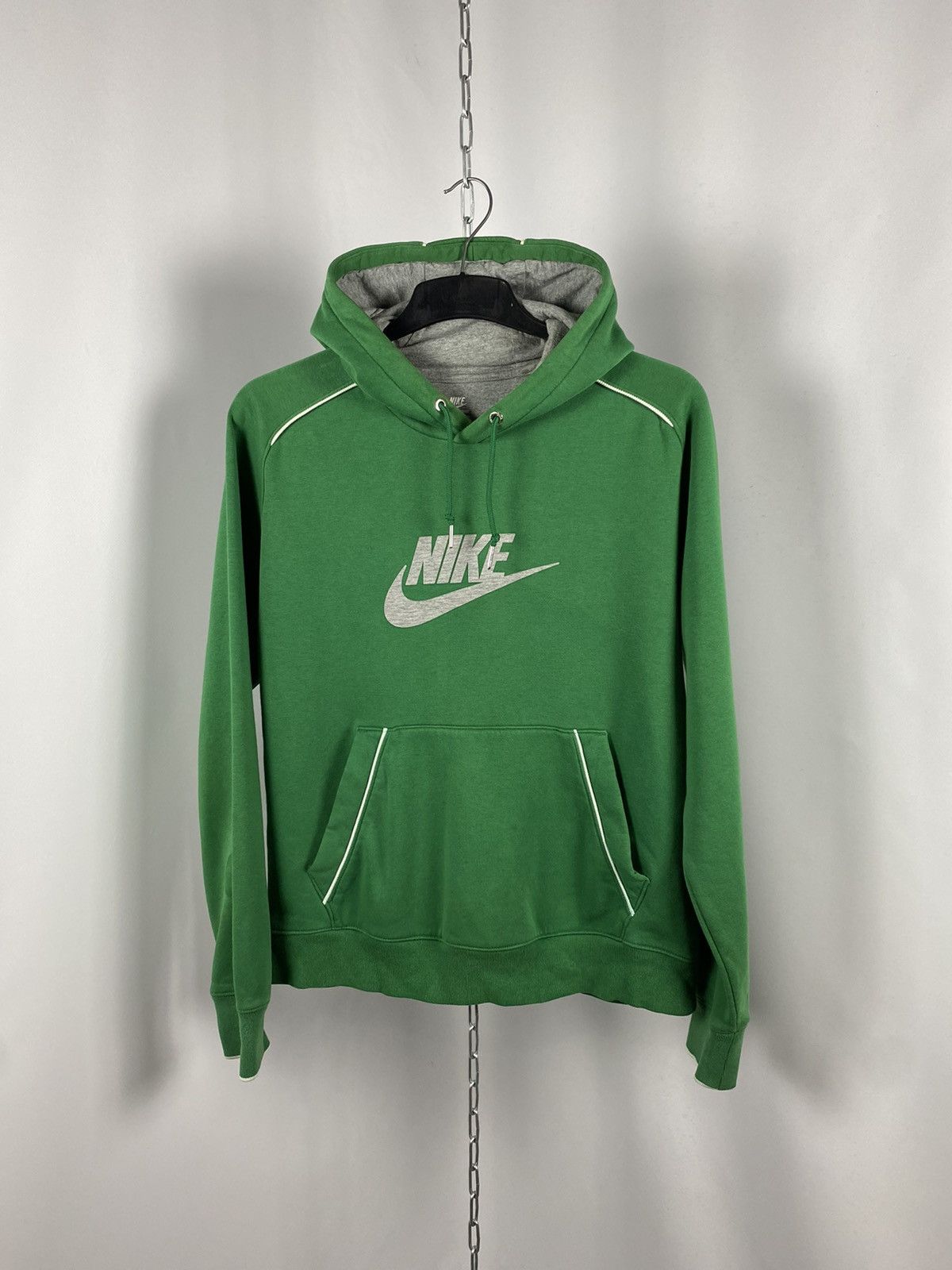 Nike Nike hoodie big logo swoosh green size M Size US M / EU 48-50 / 2 - 1 Thumbnail