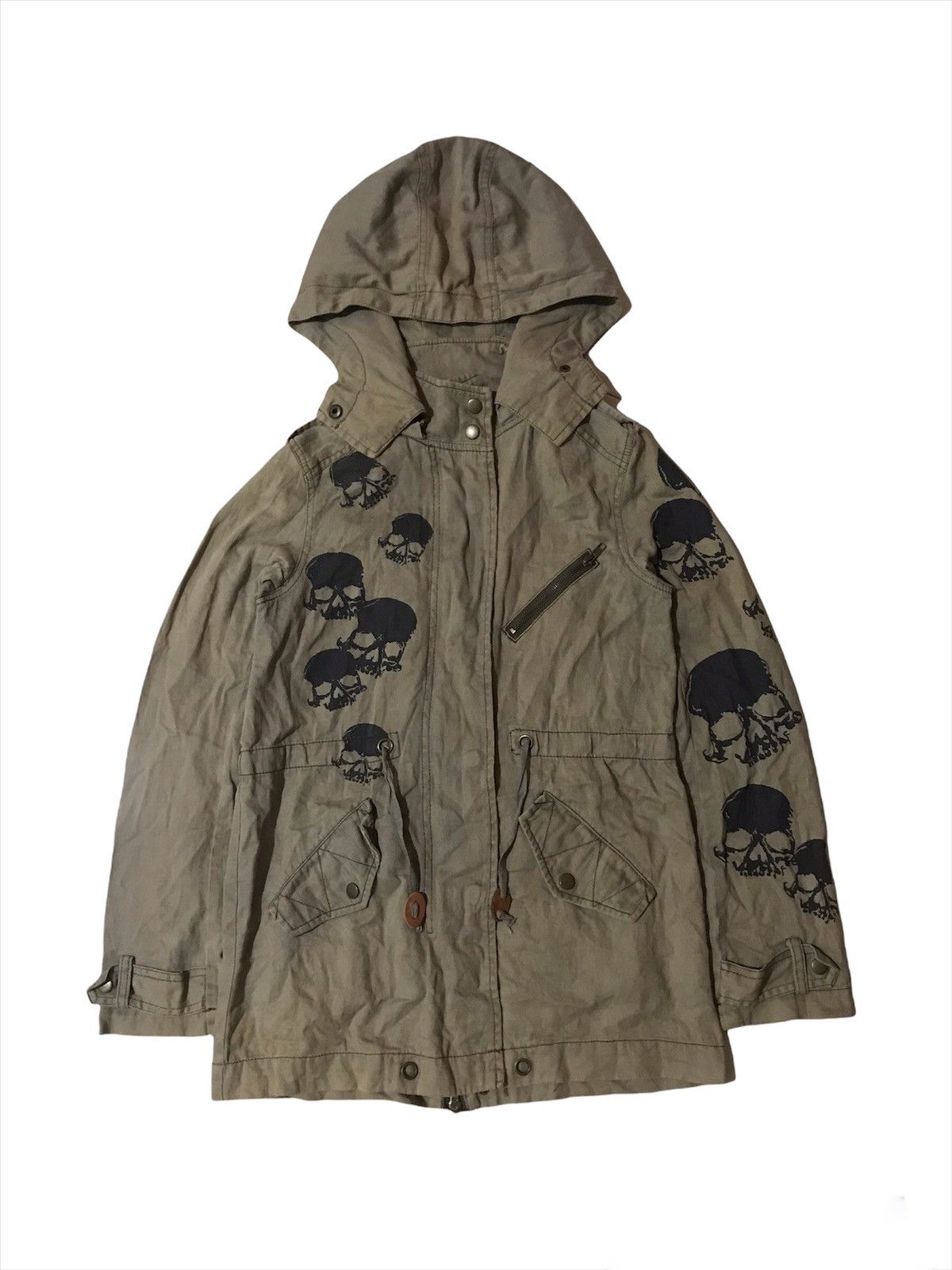 💥Vintage Gald News Military Hoodie Jacket