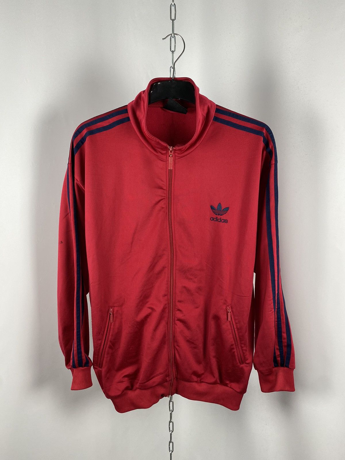 Adidas Adidas sweatshirt full zip red vintage 90’s y2k size L Size US L / EU 52-54 / 3 - 1 Thumbnail