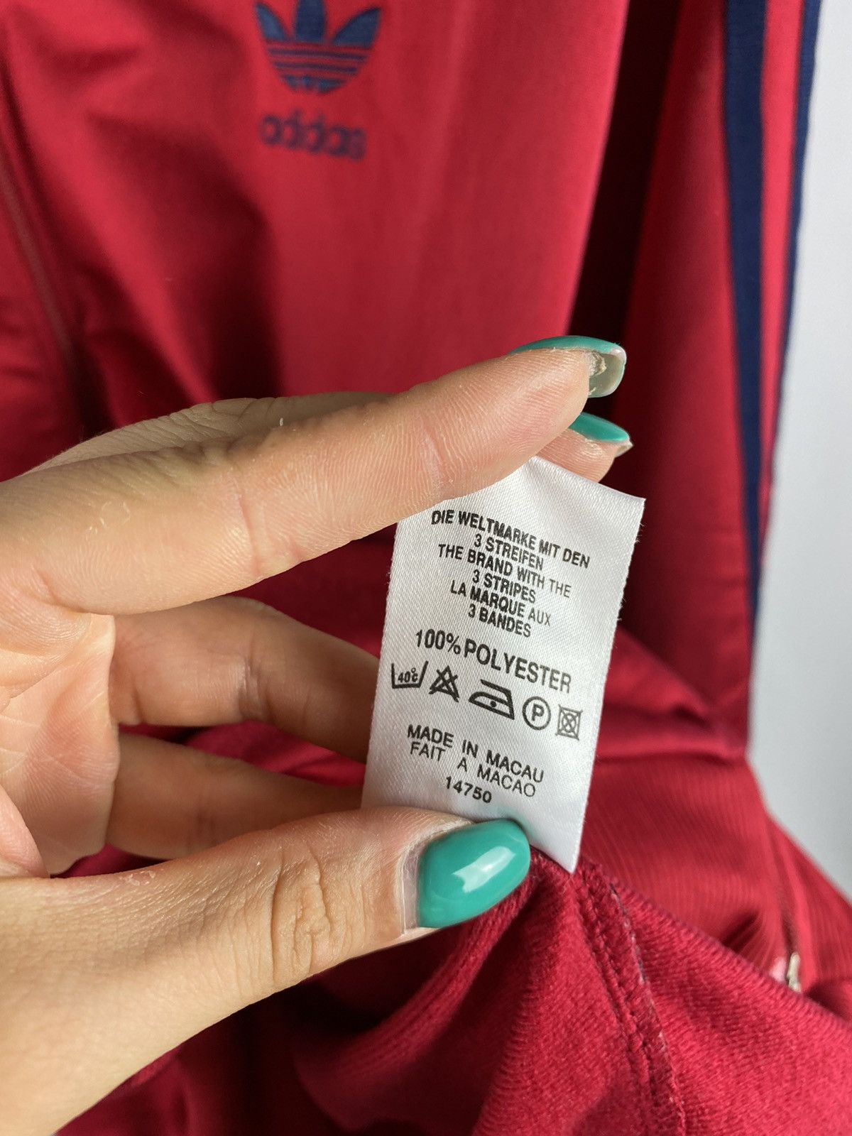 Adidas Adidas sweatshirt full zip red vintage 90’s y2k size L Size US L / EU 52-54 / 3 - 5 Thumbnail