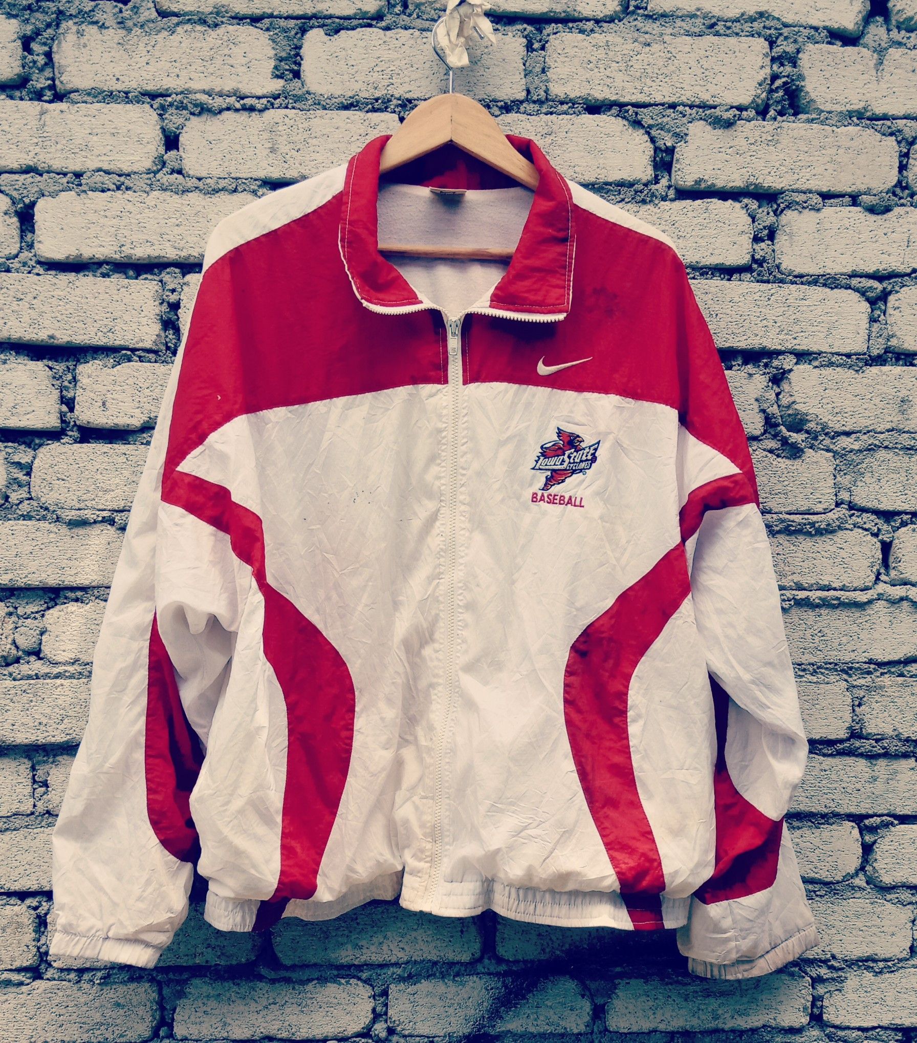 Vtg Nike Iowa State Cyclones Baseball embroidery w/breaker