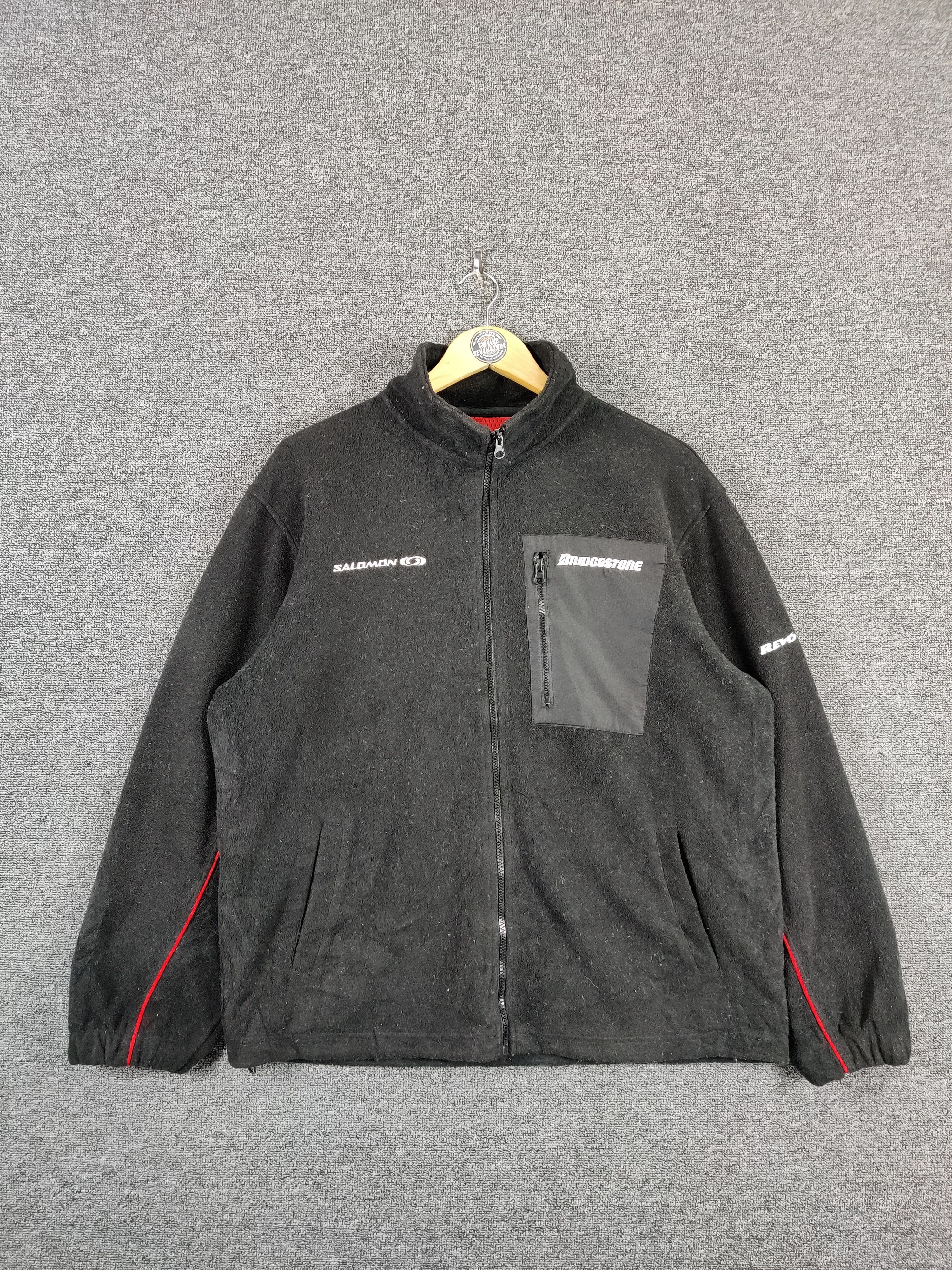 Salomon Vintage Salomon x Bridgestone Fleece Zipper Jacket Size US XXL / EU 58 / 5 - 1 Thumbnail