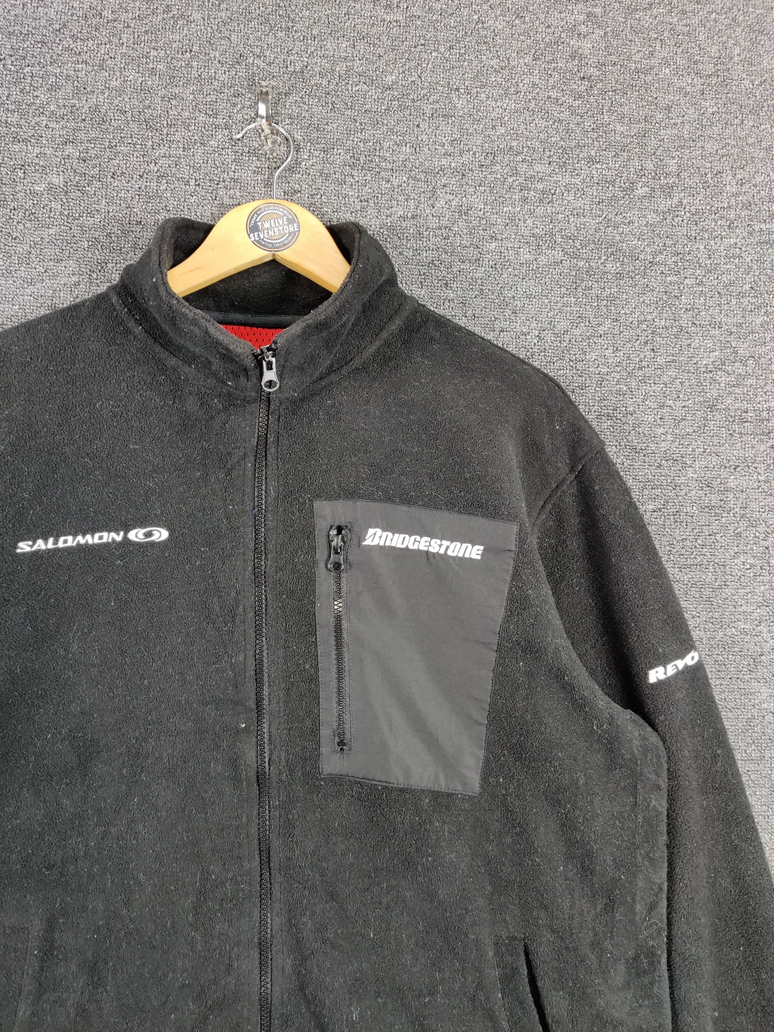 Salomon Vintage Salomon x Bridgestone Fleece Zipper Jacket Size US XXL / EU 58 / 5 - 4 Thumbnail