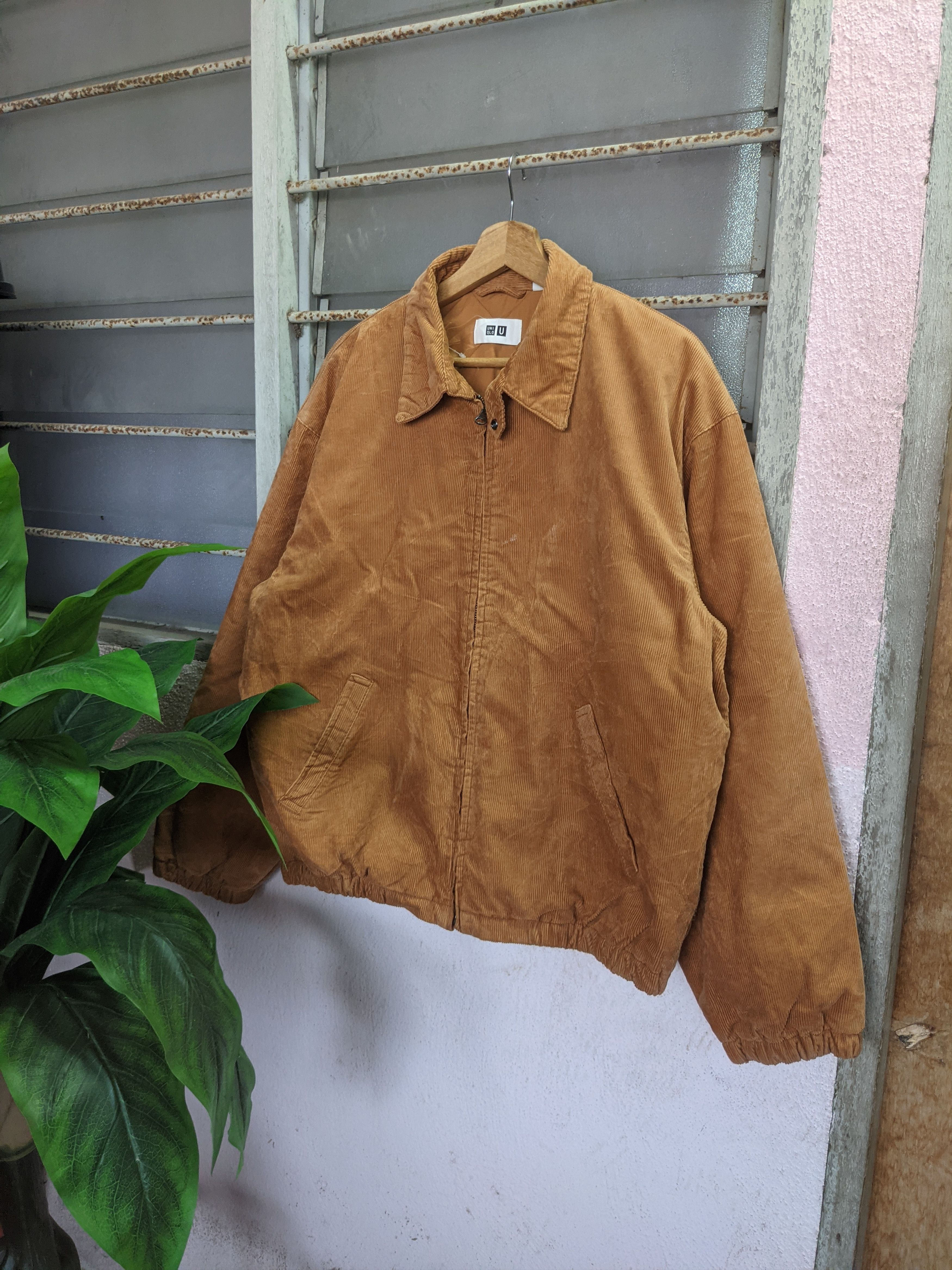 image of Steals Uniqlo X Lemaire Corduroy Zip Up Jacket in Brown, Men's (Size Large)