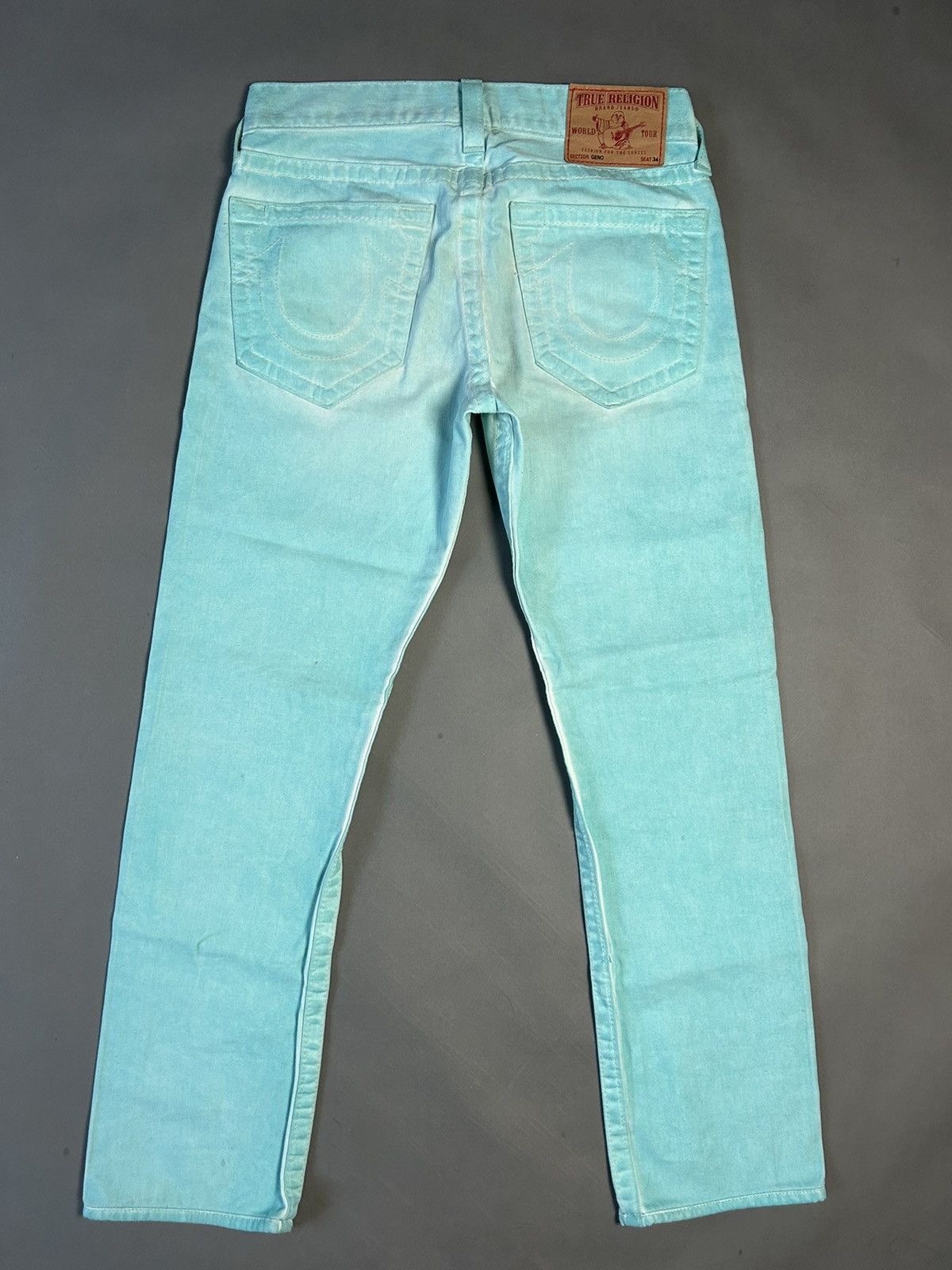 True Religion × Vintage True Religion jeans blue turquoise vintage denim pants Size US 31 - 1 Thumbnail