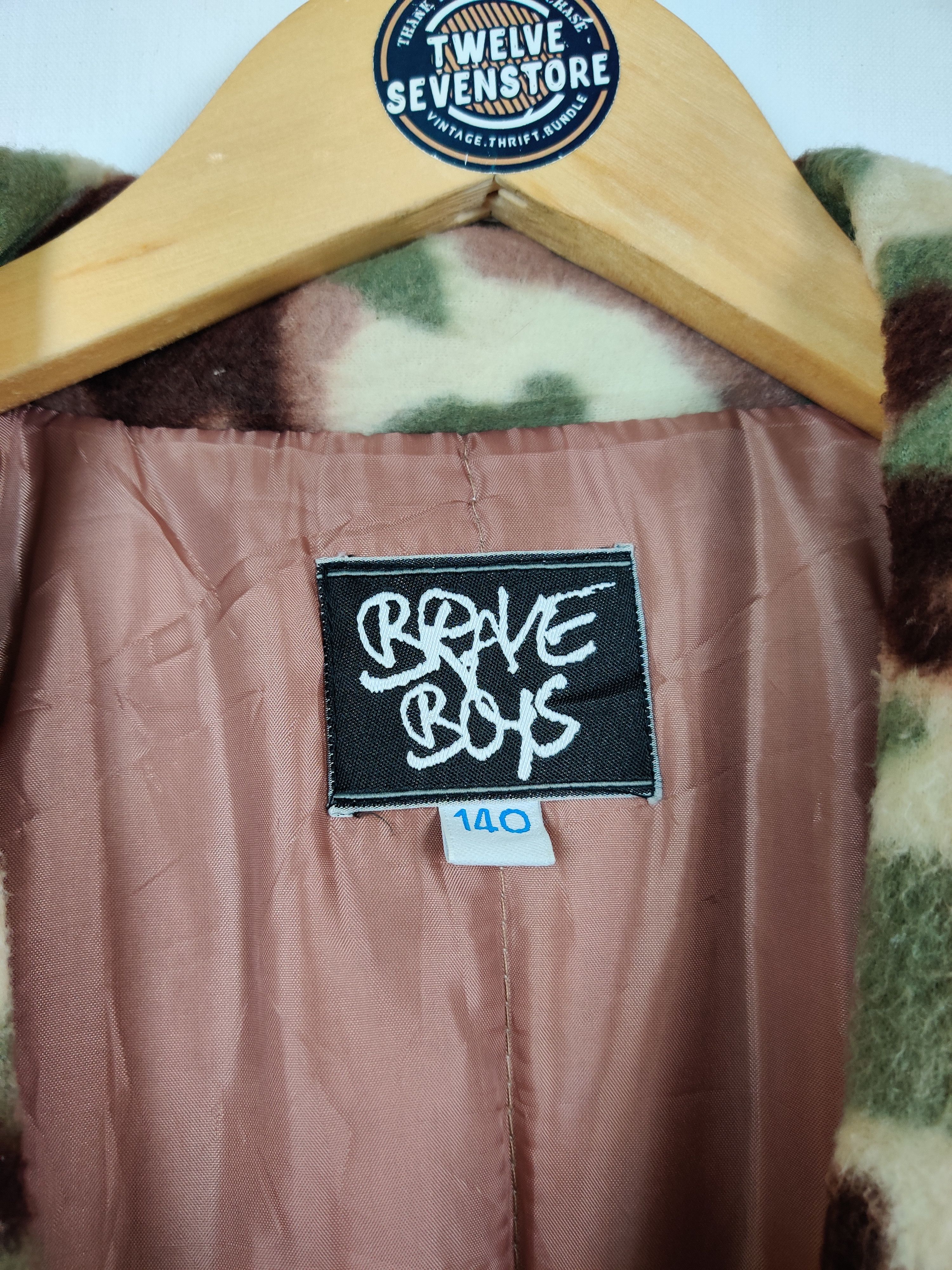 Japanese Brand Vintage Brave Boys Camo Fleece Kimono Jacket Size US M / EU 48-50 / 2 - 5 Thumbnail