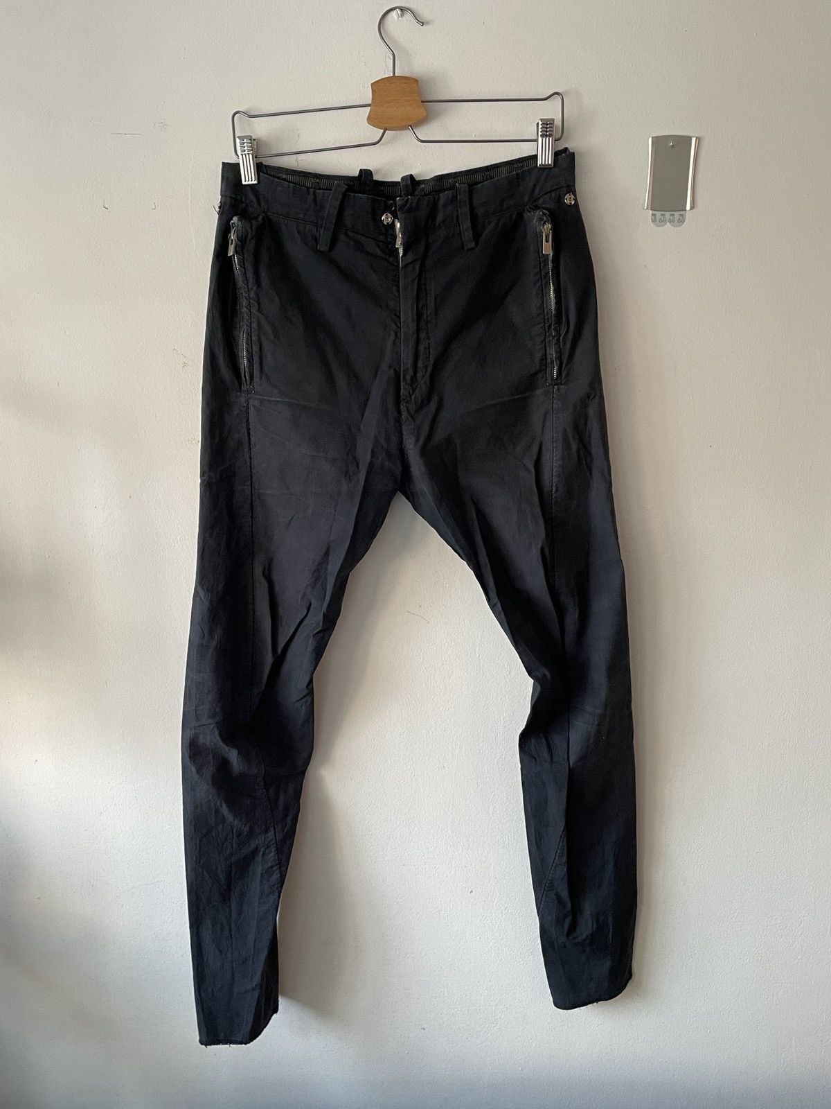 Carol Christian Poell Overdyed Front Zip Meltlock trousers | Grailed