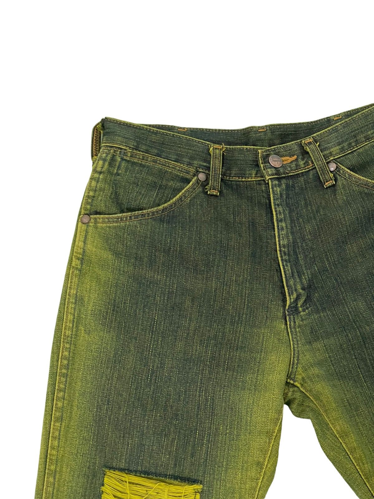 Wrangler Flare Jeans Wrangler Japan Mud Wash Distress Boot Cut 5🟦3 Size US 30 / EU 46 - 8 Thumbnail