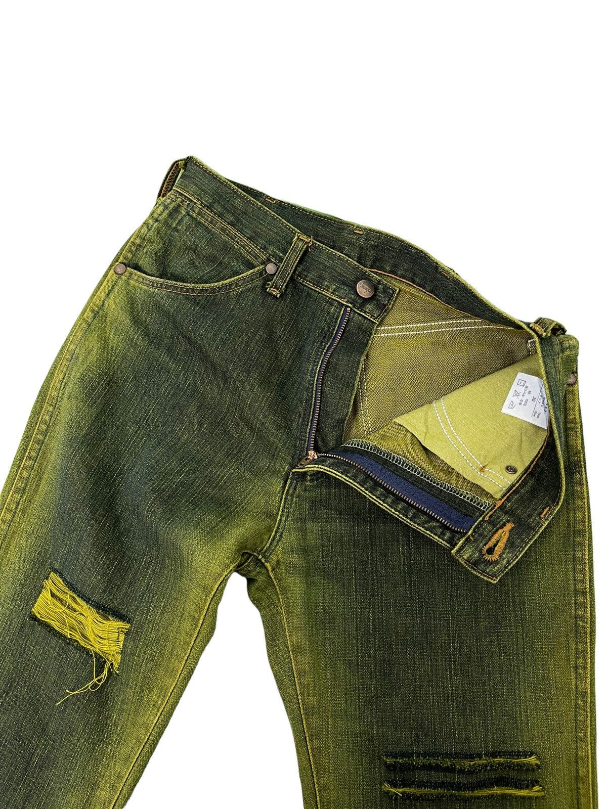 Wrangler Flare Jeans Wrangler Japan Mud Wash Distress Boot Cut 5🟦3 Size US 30 / EU 46 - 10 Thumbnail