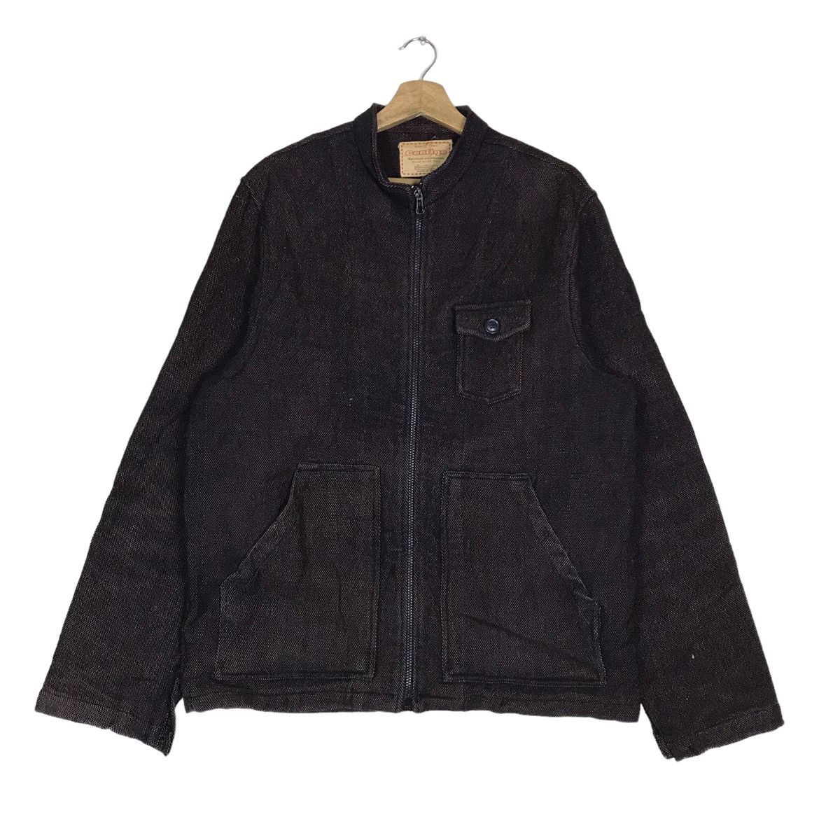 Vintage 90s Contigo Jeans Hand Made Zipper Jacket