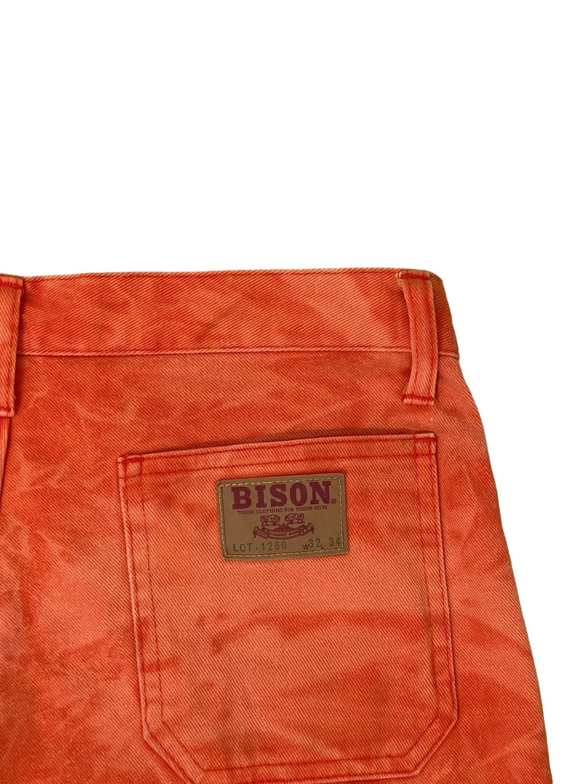 Japanese Brand Flare Jeans 80s Bison Japan Acid Wash Bell Bottom 5🟦3 Size US 31 - 18 Thumbnail
