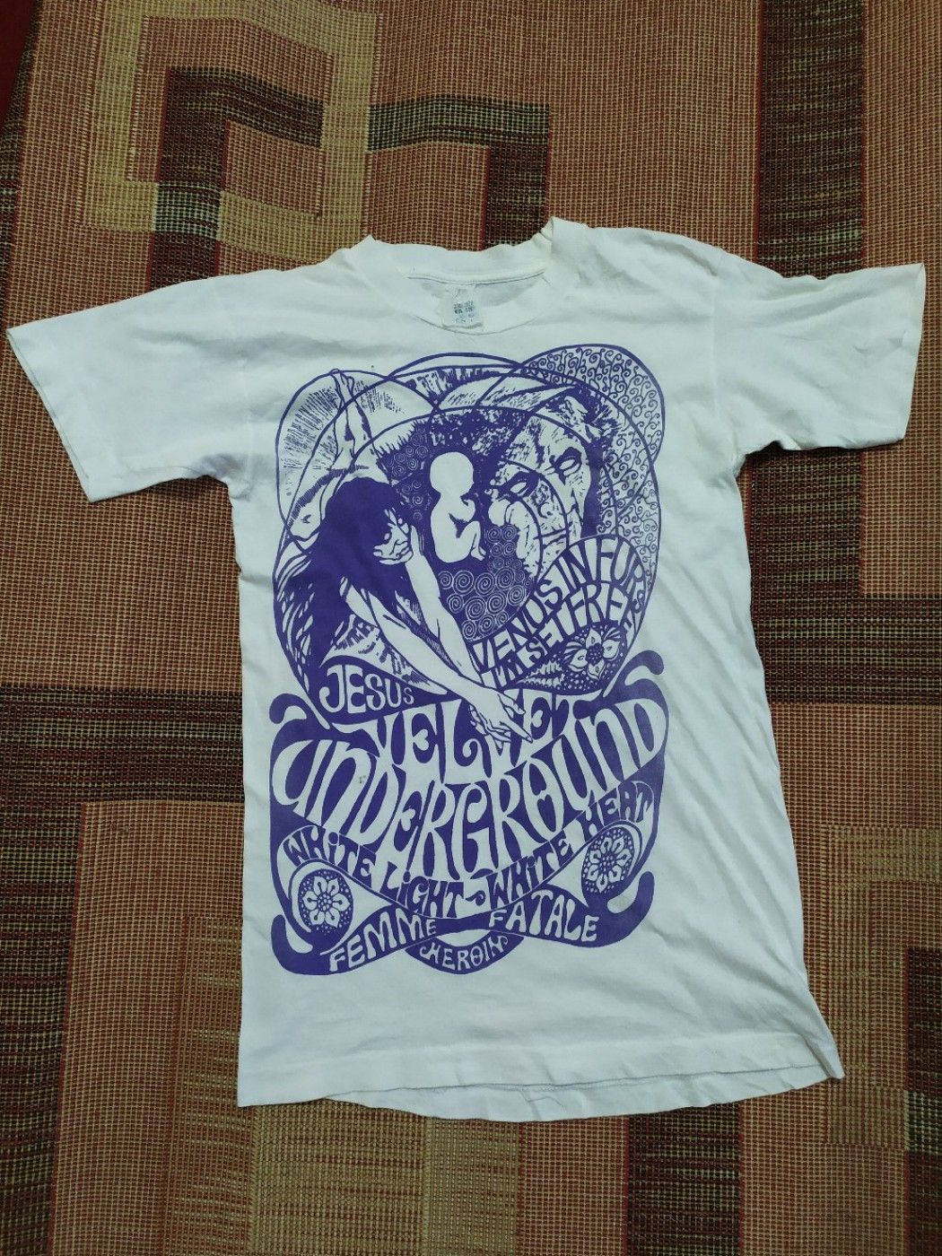 Band Tees × Vintage Super Rare!!! Vintage 70s THE VELVET UNDERGROUND t shirt Size US S / EU 44-46 / 1 - 1 Thumbnail