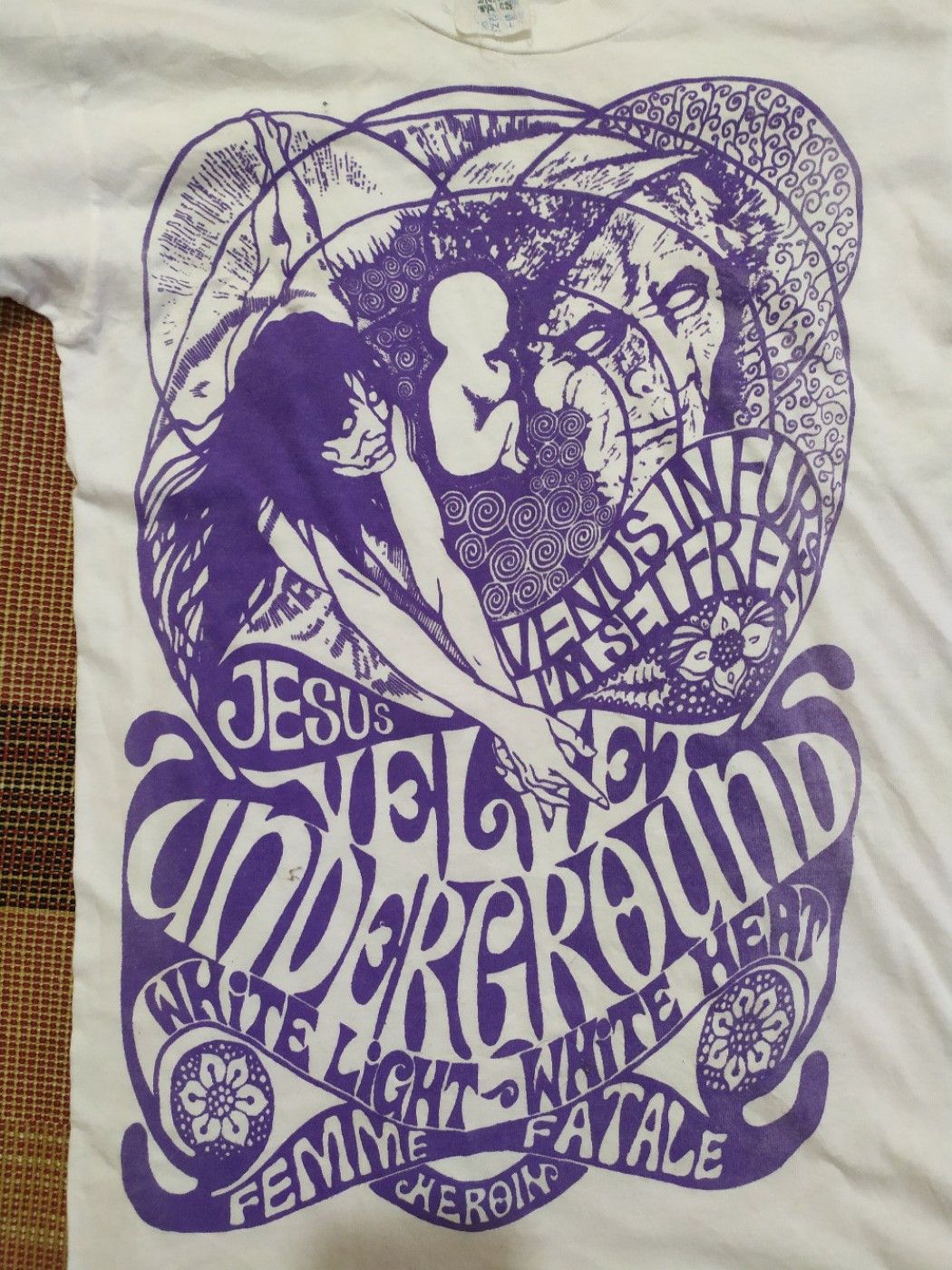 Band Tees × Vintage Super Rare!!! Vintage 70s THE VELVET UNDERGROUND t shirt Size US S / EU 44-46 / 1 - 2 Thumbnail