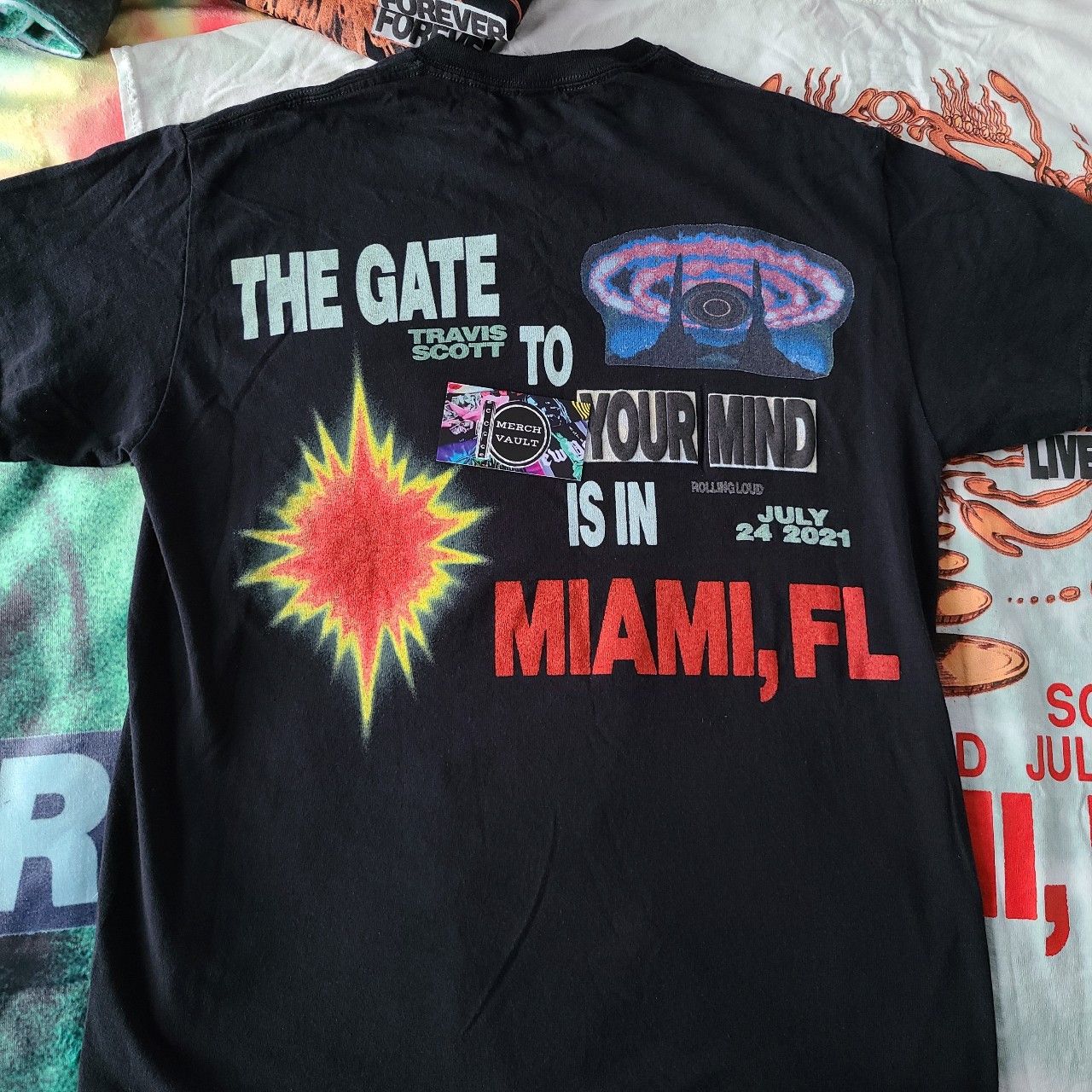 Travis Scott Utopia Rolling Loud Miami Lost Forever Black Tee Size US S / EU 44-46 / 1 - 1 Thumbnail