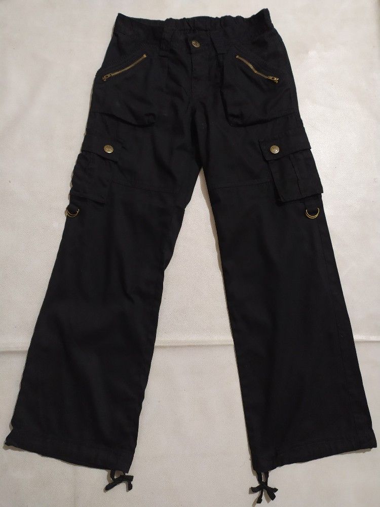Japanese Brand 🔥Unknown Black Cargo Japanese Multipocket Tactical Pants Size US 29 - 1 Thumbnail