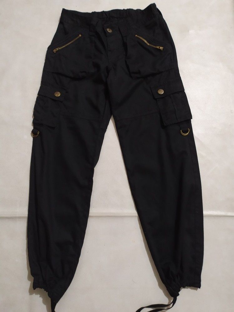 Japanese Brand 🔥Unknown Black Cargo Japanese Multipocket Tactical Pants Size US 29 - 9 Thumbnail