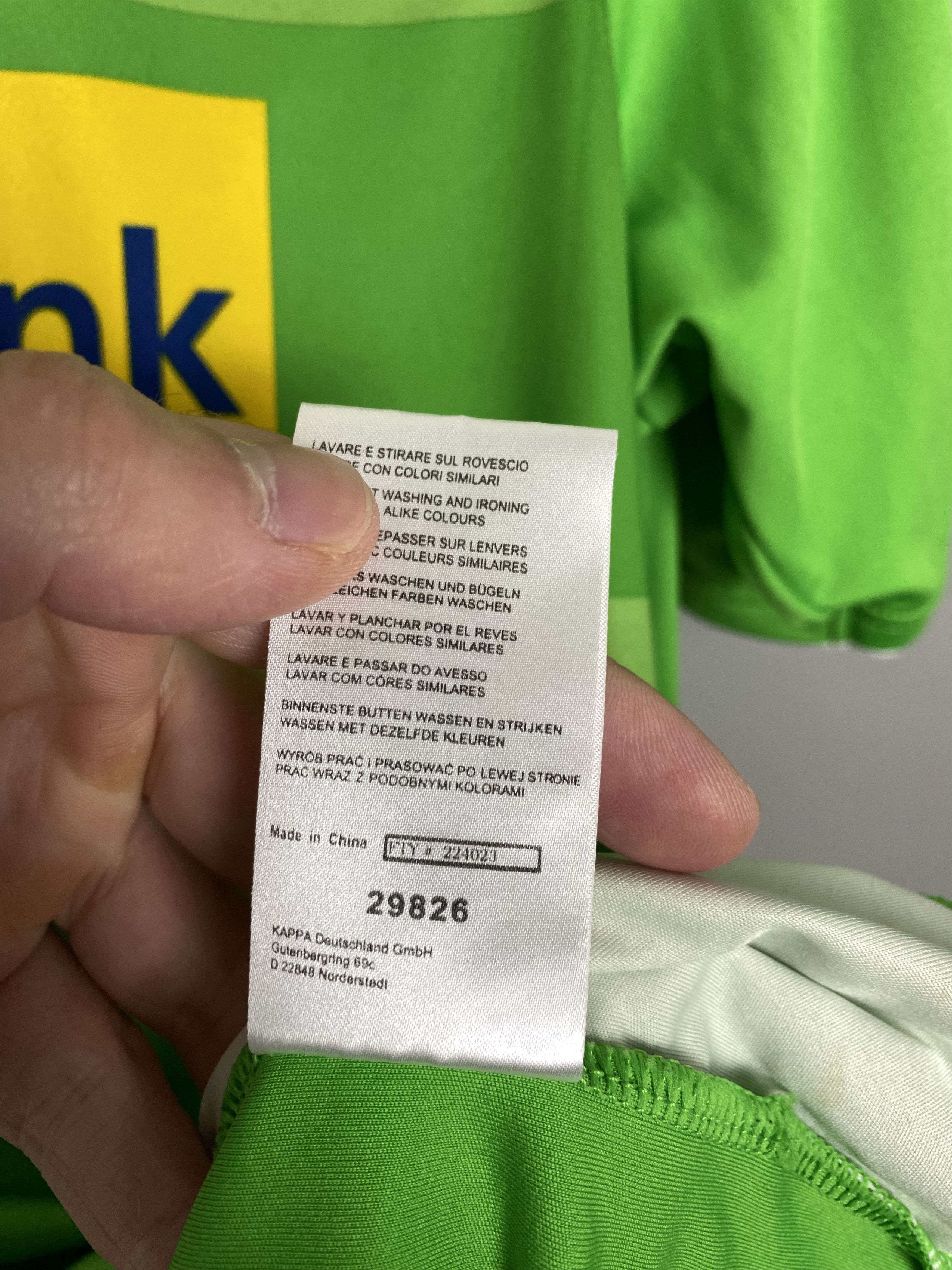 Kappa Borussia Mönchengladbach 2013/14 Kappa football jersey Size US L / EU 52-54 / 3 - 7 Thumbnail
